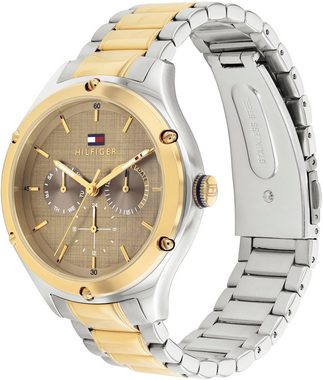 Tommy Hilfiger Multifunktionsuhr CLASSIC, 1782658, Quarzuhr, Armbanduhr, Damenuhr, Datum, 12/24-Stunden-Anzeige