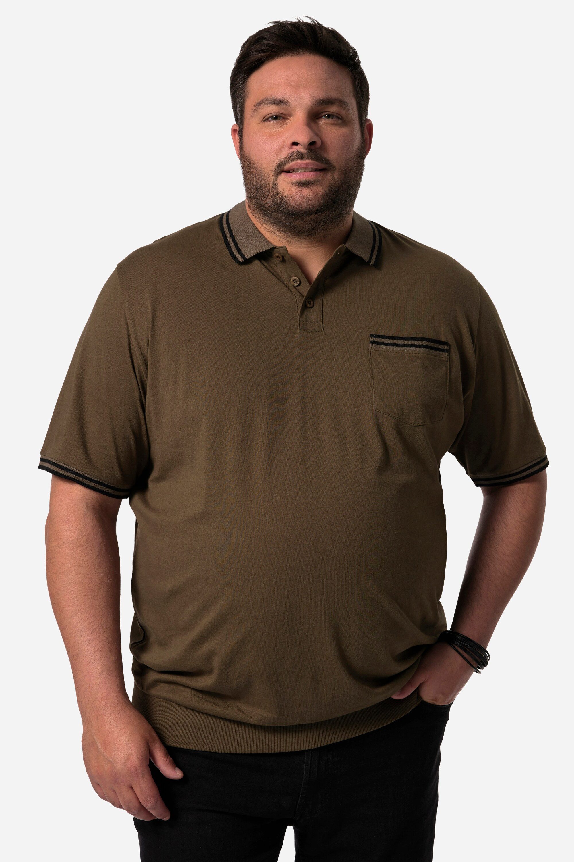 Men Plus Poloshirt Men+ Poloshirt Bauchfit günstig online kaufen