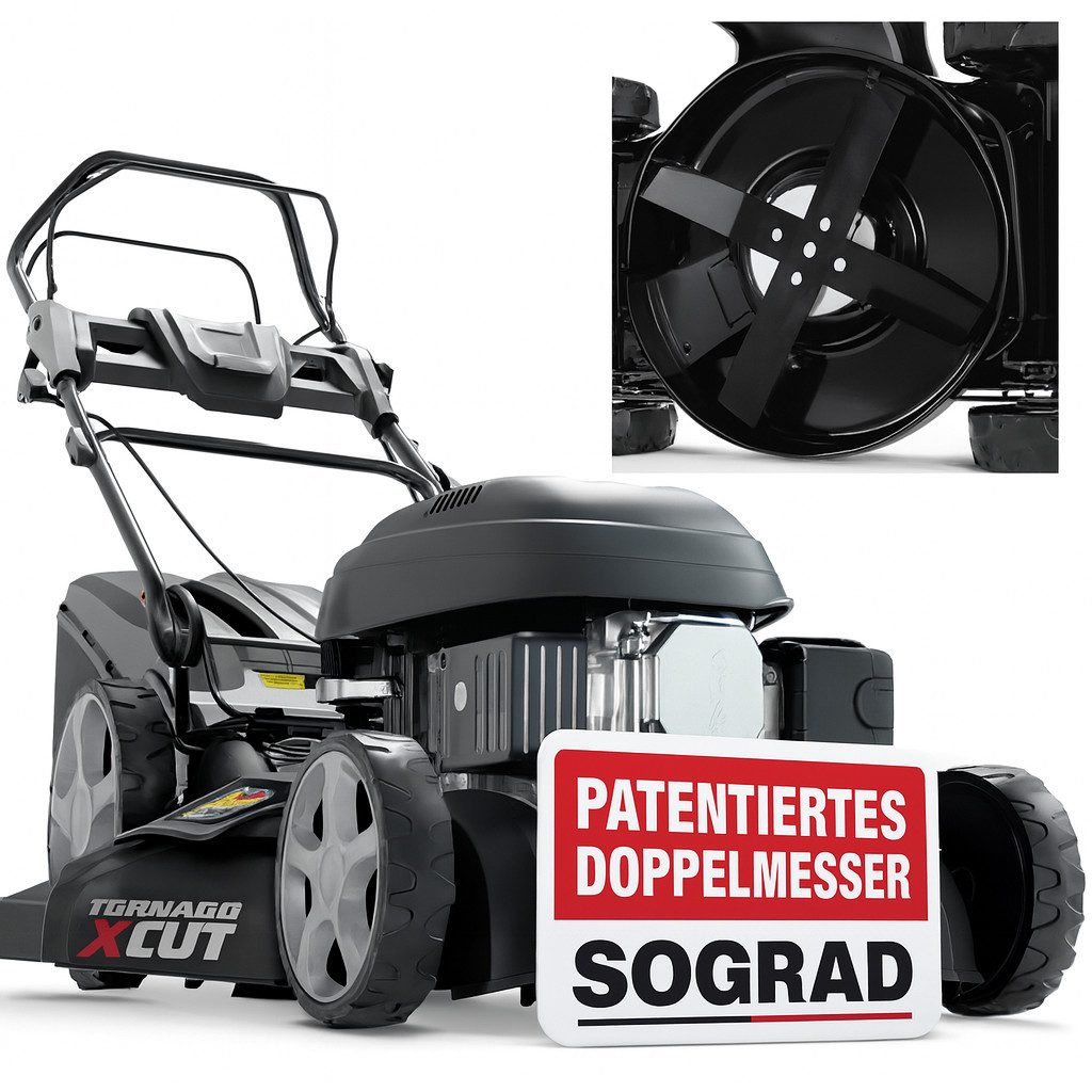 Onbest Benzinrasenmäher TXC-3646 5in1 mit Radantrieb Tornado X-Cut 4,9PS Do günstig online kaufen