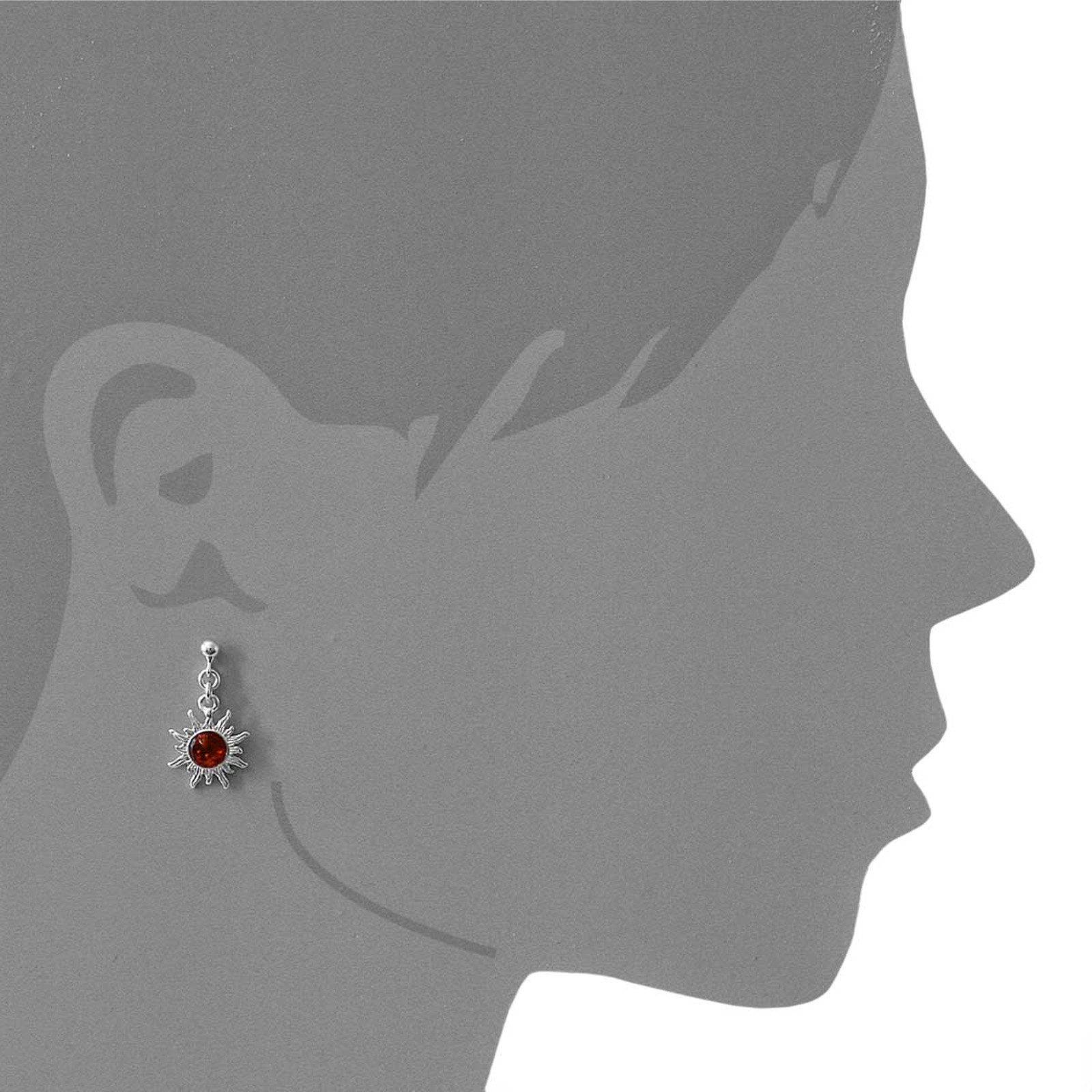 OSTSEE-SCHMUCK Paar Ohrhänger Ostsee-Schmuck Ohrhänger Sonne 14 mm Ohrhänge günstig online kaufen