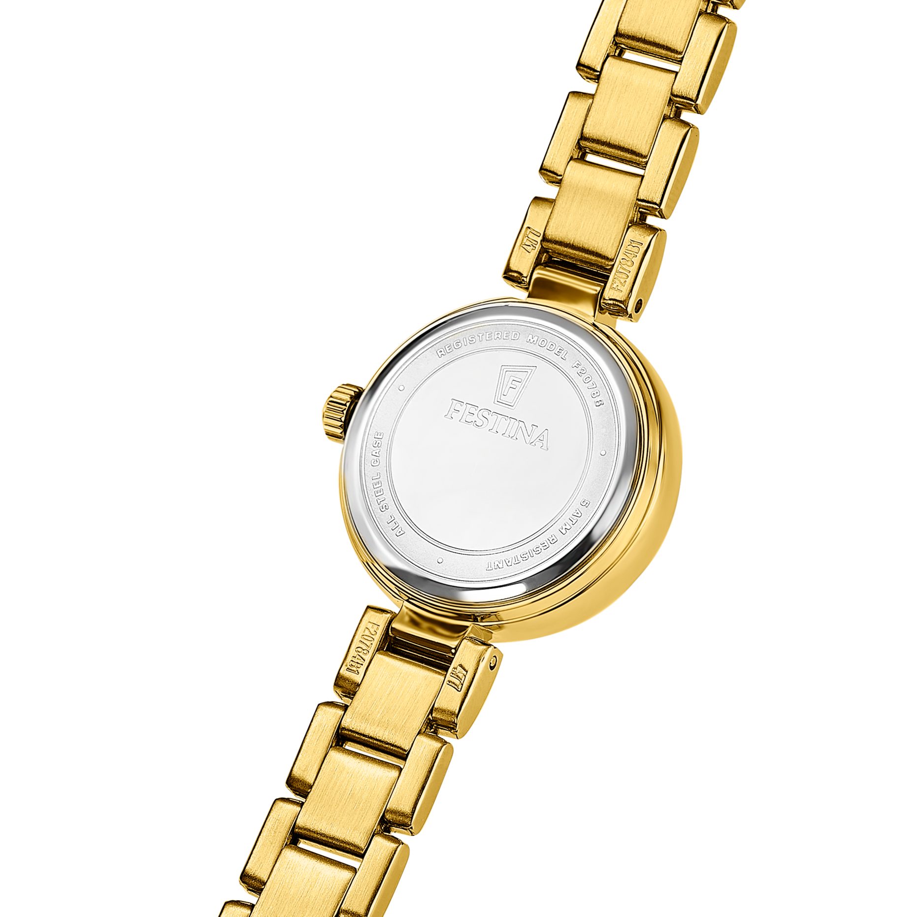 Festina Quarzuhr Mademoiselle F20786_1, Armbanduhr, Damenuhr, Edelstahlarmband, analog, Tag