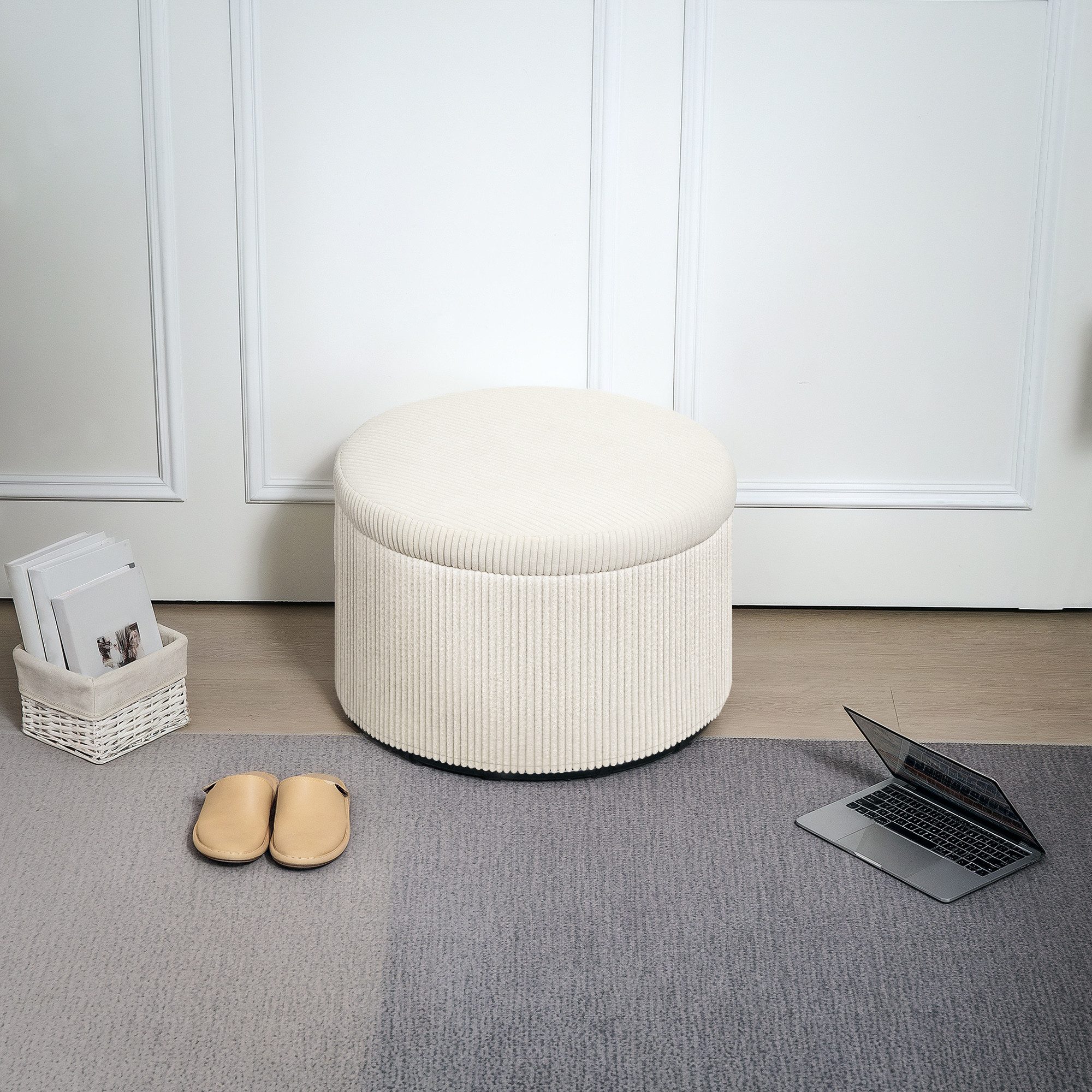 HOMCOM Sitzhocker Ottomane mit Stauraum Hocker günstig online kaufen