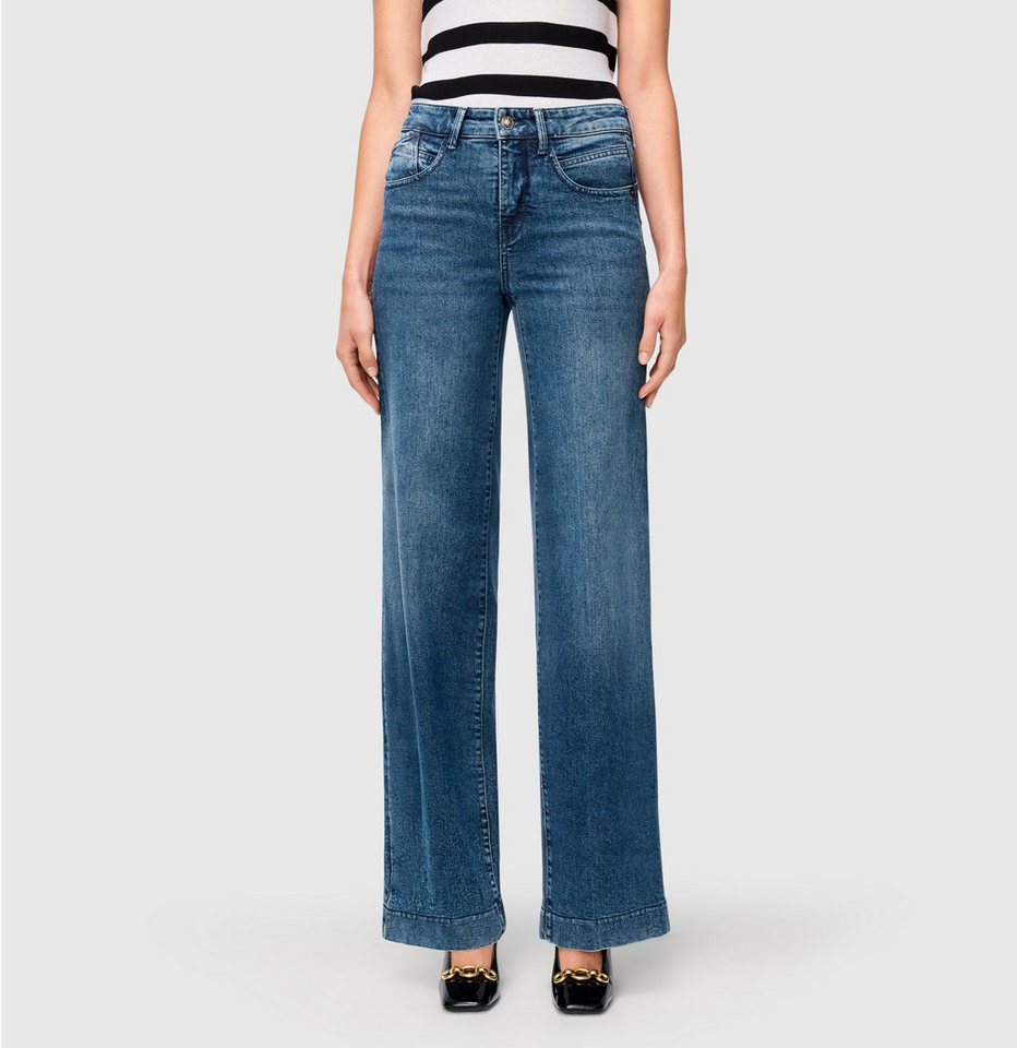 MAC Jerseyhose Shirt-Hose Palazzo Cropped