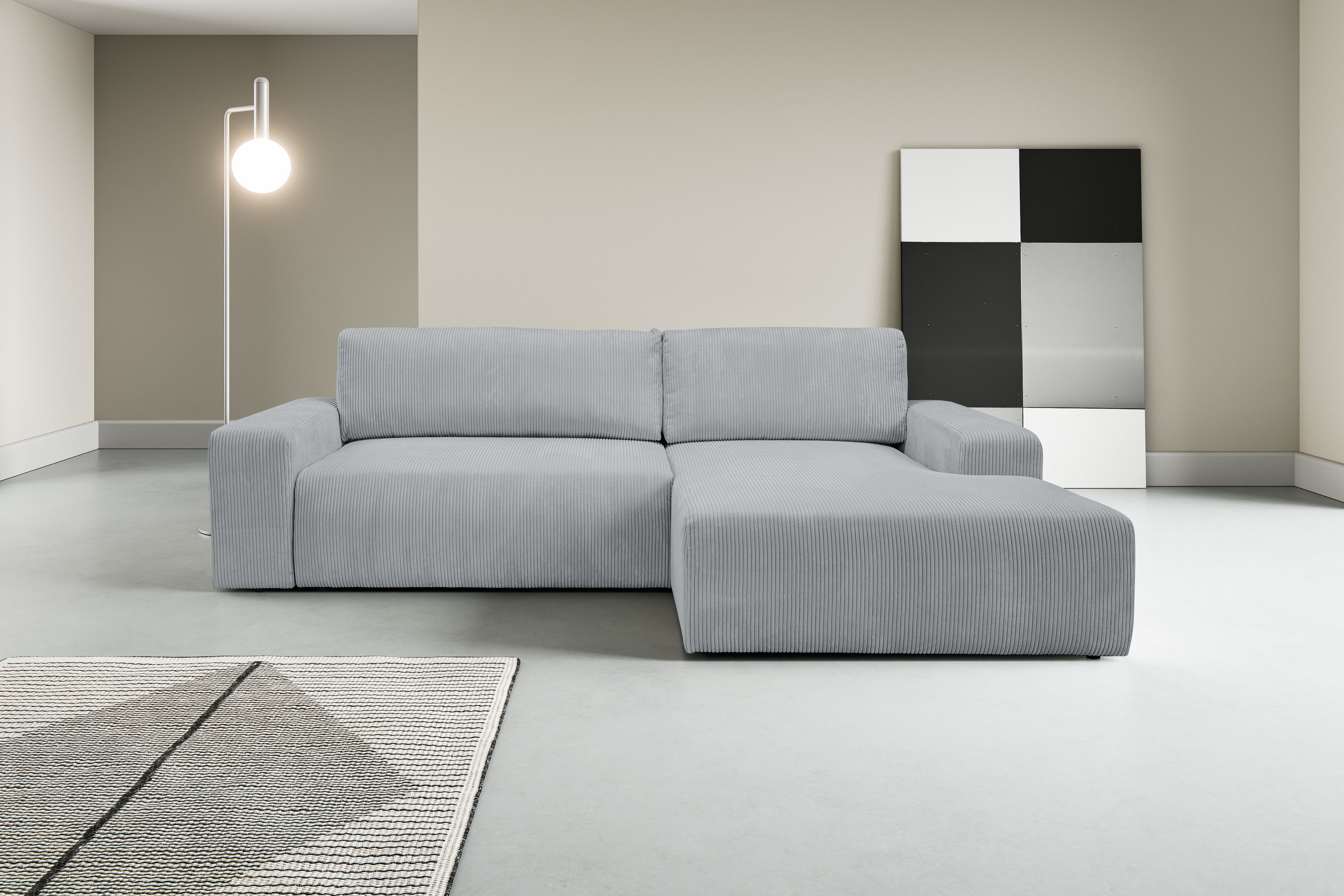 WERK2 Ecksofa Rotterdam-L, kuschelweicher Cord oder günstig online kaufen