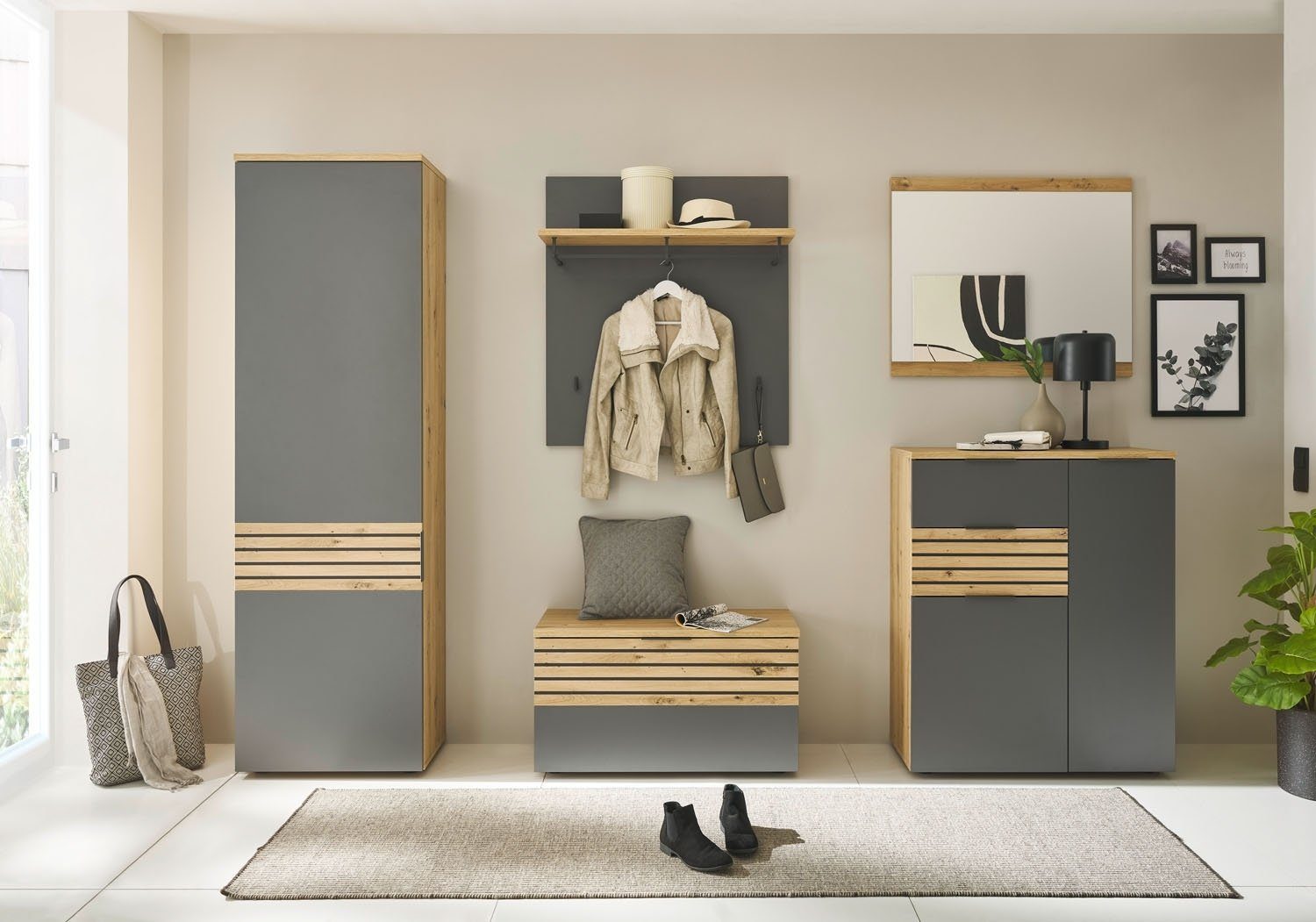 cm Braun, Garderobenbank, 38 T 85 B Garderobe Bega Consult cm, MIRKO,