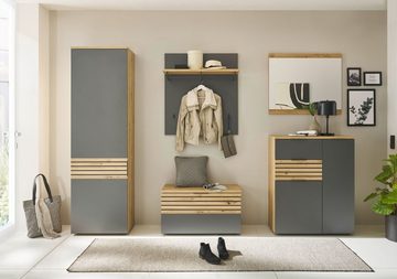 Garderobe Garderobenschrank, MIRKO, Braun, B 60 cm, T 38 cm