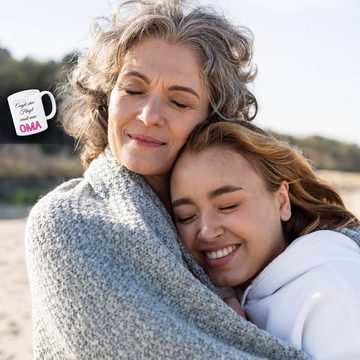 speecheese Tasse Oma Kaffeebecher mit Spruch Engel ohne Flügel nennt man Oma