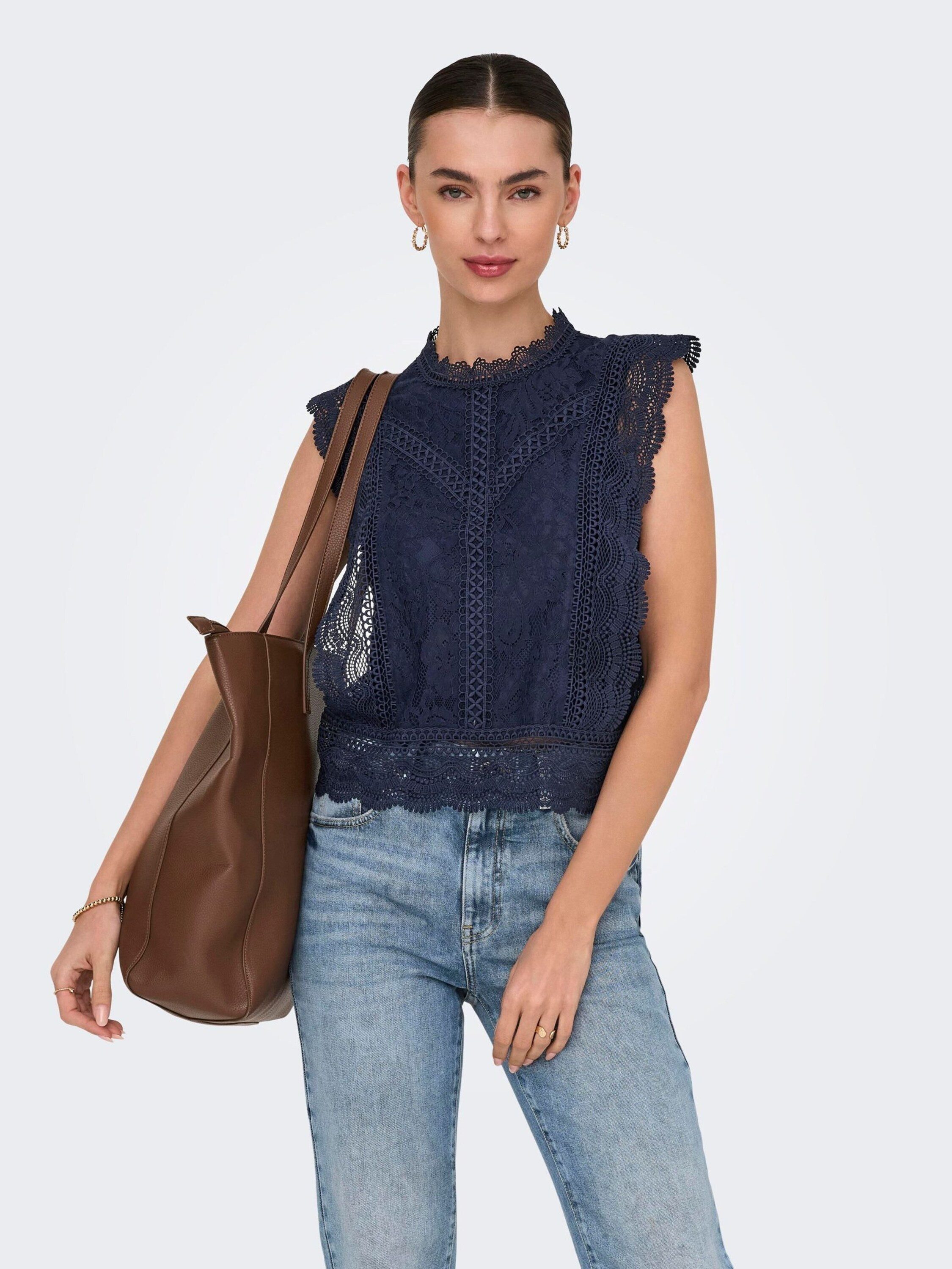 ONLY Funktionsbluse ONLKARO (1-tlg) Spitze