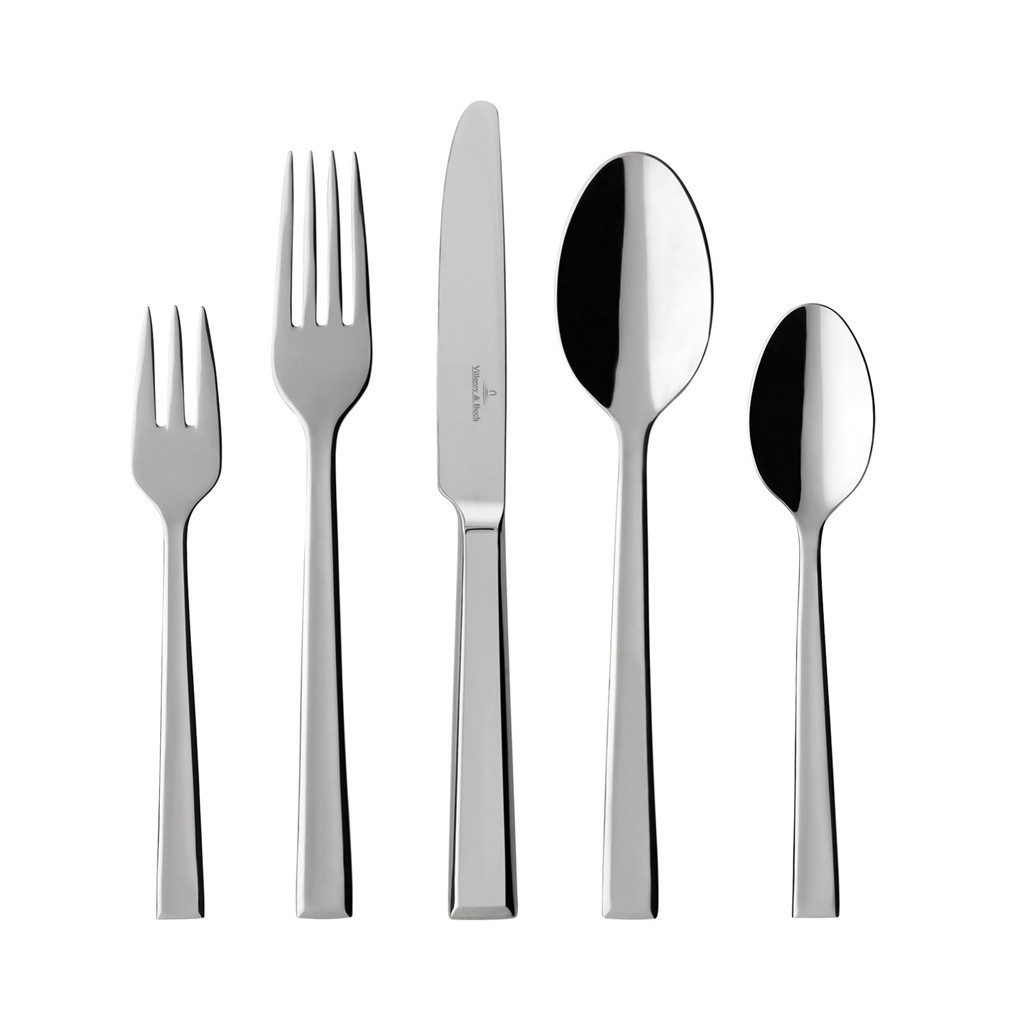 Villeroy & Boch Besteck-Set Victor Tafelbesteck 30tlg. 44x28x5cm (30-tlg), 6 Personen, Edelstahl, Edelstahl, 30 Stck, spülmaschinenfest