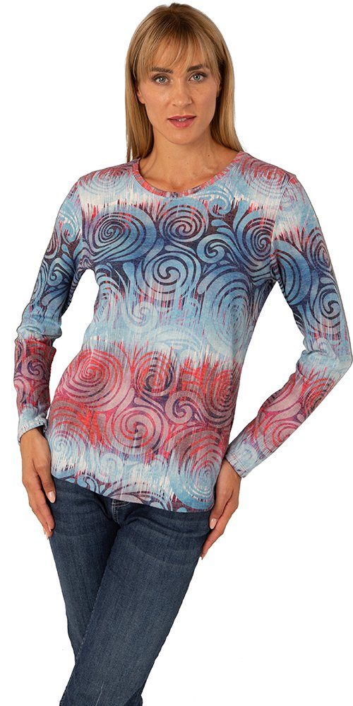 Estefania for woman Rundhalspullover 189-7622 in bedruckten Design "Soft Touch"