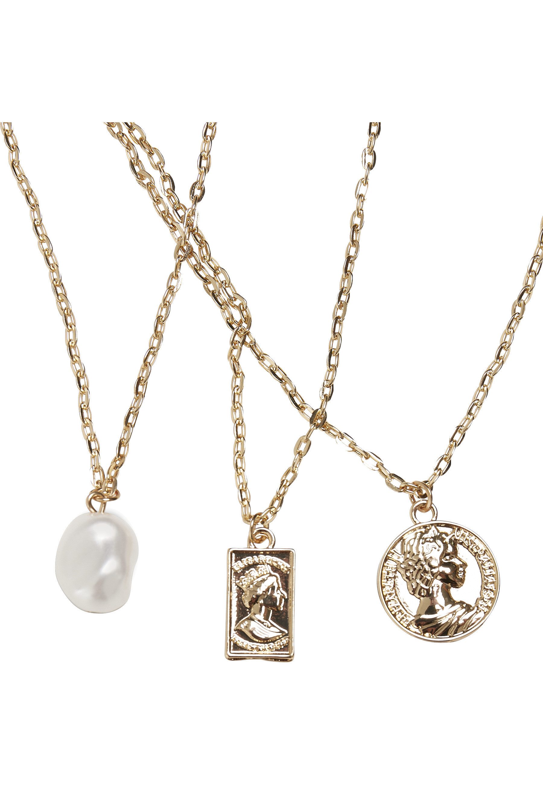 URBAN CLASSICS Edelstahlkette Urban Classics Unisex Layering Pearl Basic Ne günstig online kaufen