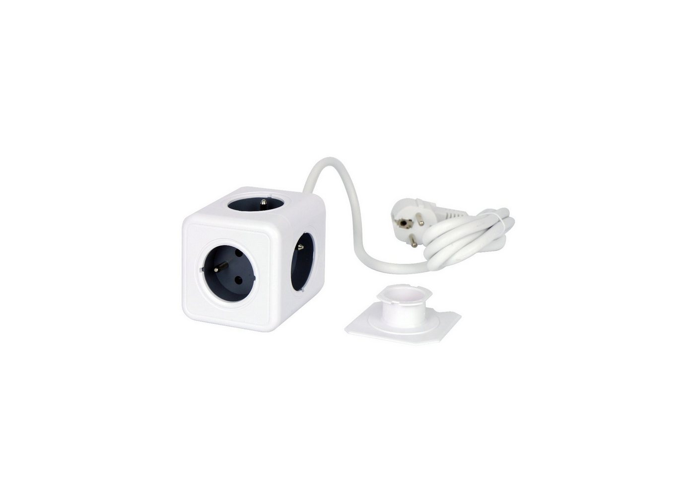 LED-Line AURA line CUBE Adapter 4/5-fach Steckdose Steckdosenleiste (Kabellänge 1.5 m)