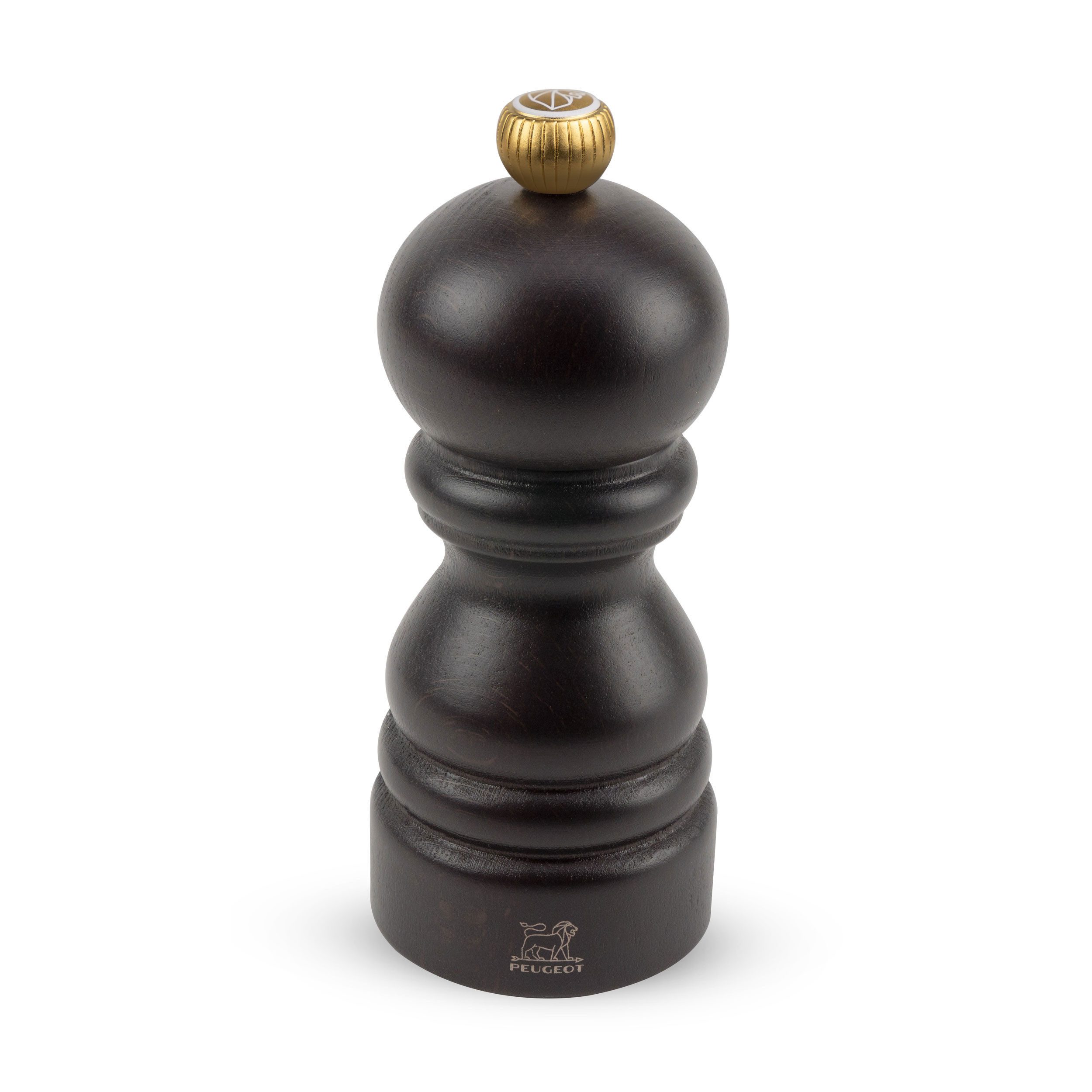 Salzmühle PARIS 12cm Buchenholz Schoko Stahlmahlwerk Gewürzmüh Manuell