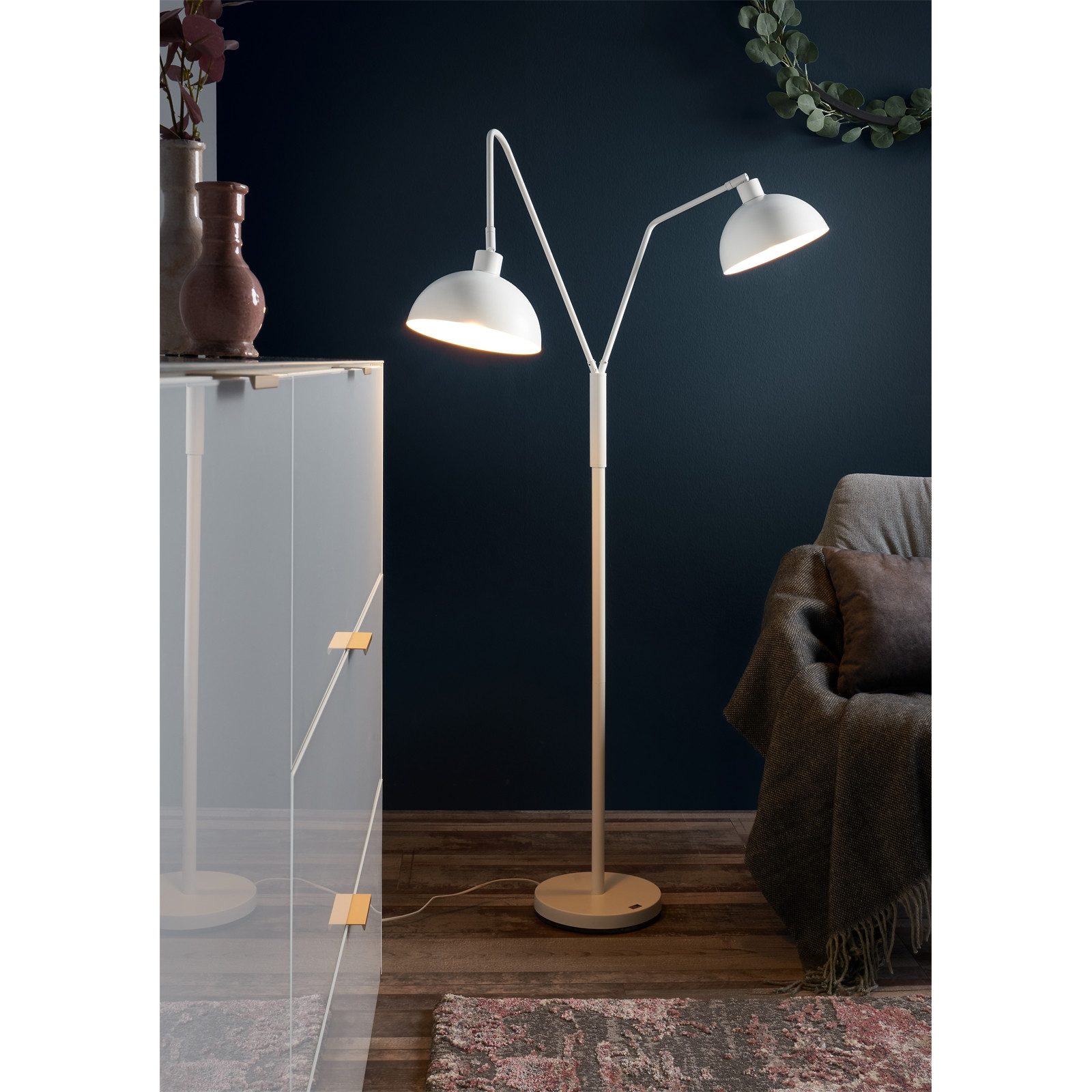 NOWA Stehlampe Stehlampe Twin, ohne Leuchtmittel, Stehleuchte