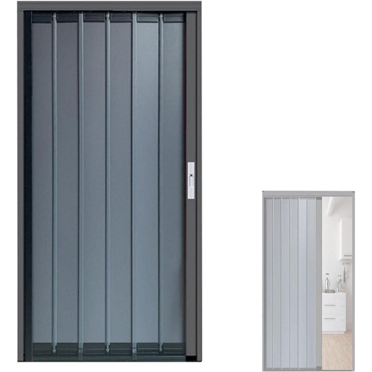LuxusKollektion Raumteiler Falttür Aluminium Raumteiler 180x60cm mit Schloss, 1-tlg.