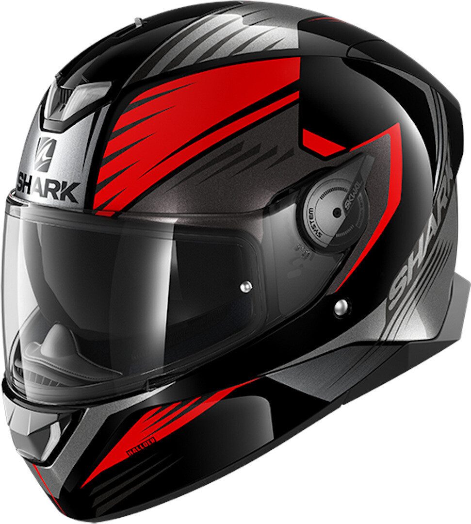 Shark Motorradhelm Skwal 2 Hallder Integralhelm, Vorbereitet Für Kommunikationssystem,integriertes Sonnenvisier