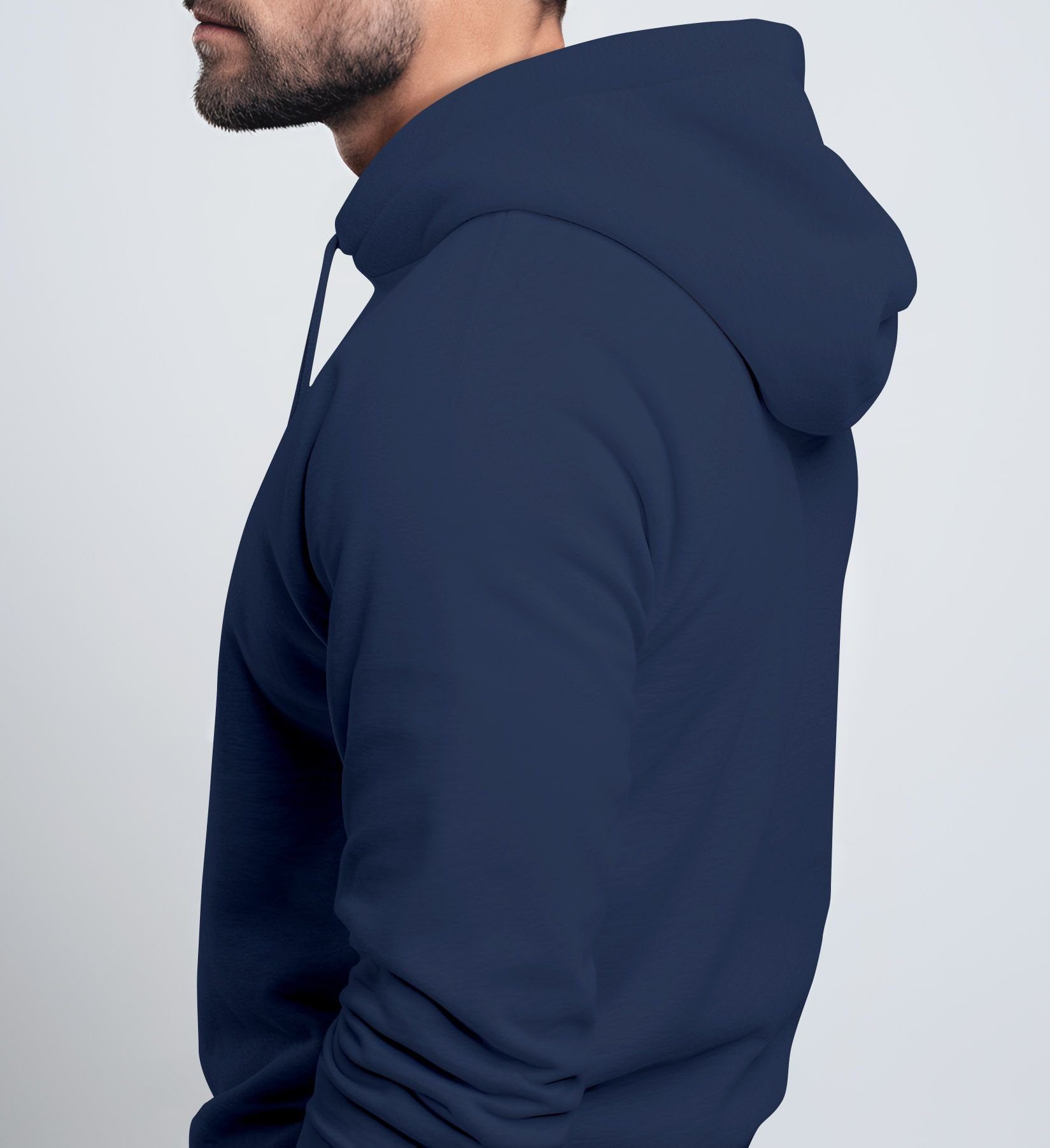 Neverless Hoodie Hoodie Herren Frontprint Line-Art Berge Wandern Natur Outdoor Fashion