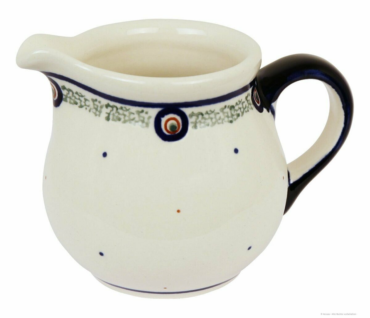 Milchkännchen Bunzlauer 180ml Sahnekännchen Milchkännchen – kompakt,bauchig,Dekor114