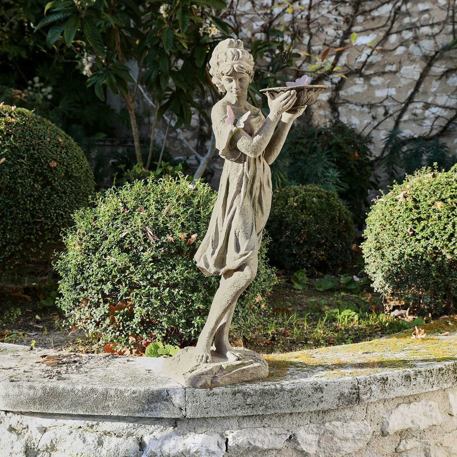 Mirabeau Dekofigur Skulptur Malia antikgrau günstig online kaufen