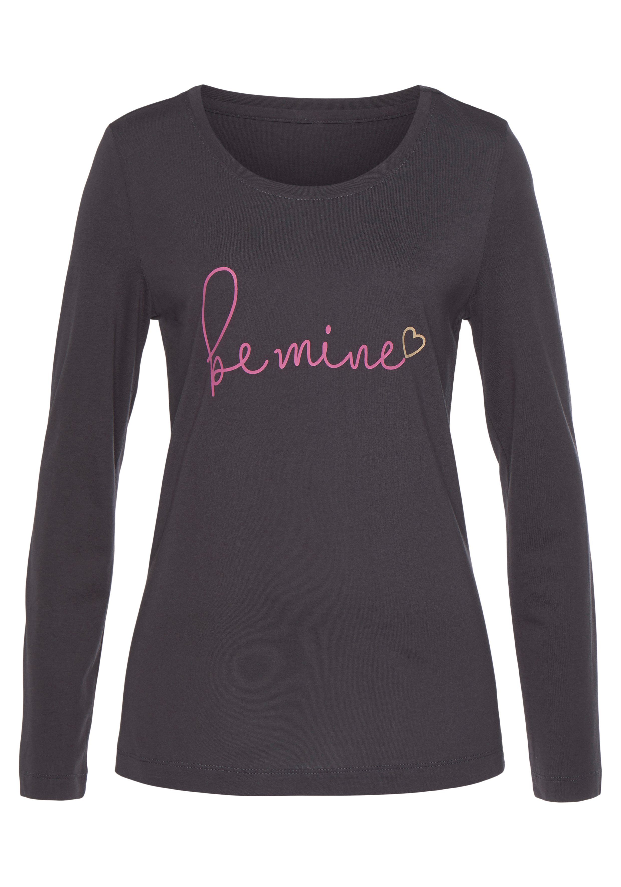 Vivance Dreams Pyjama (Set, 2 tlg) mit Herzchenprint günstig online kaufen