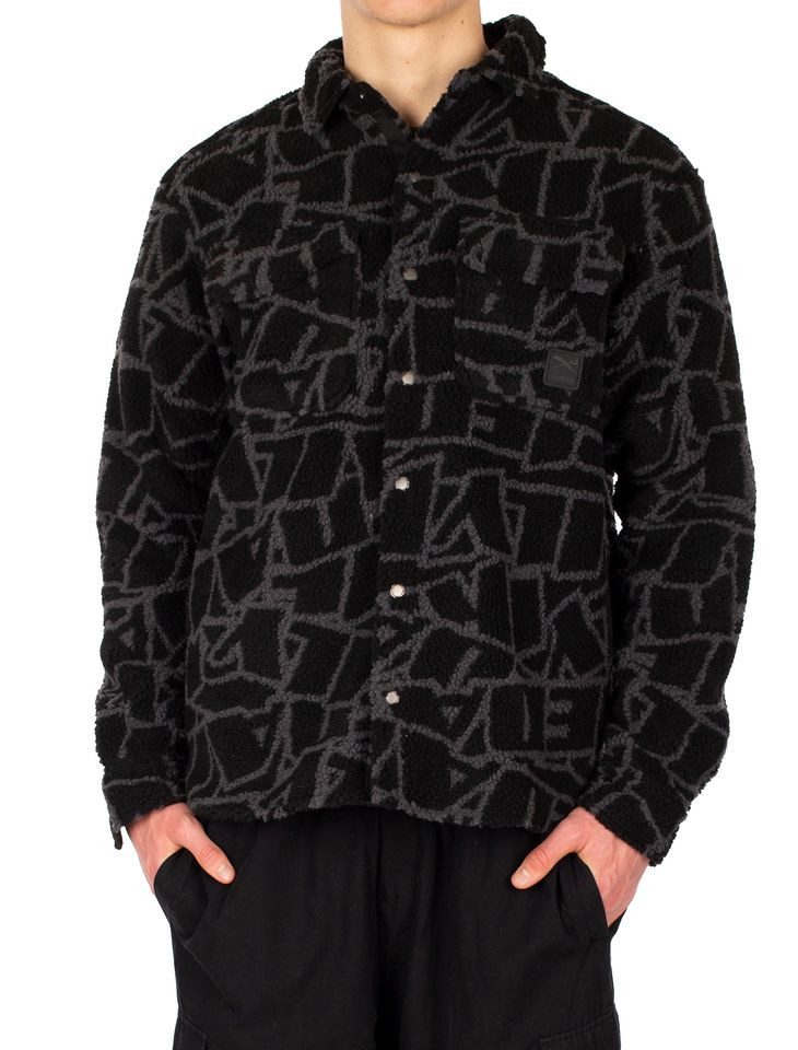 Fleecejacke - Hemdjacke - Teddyfleece Jacke - modisches Overshirt