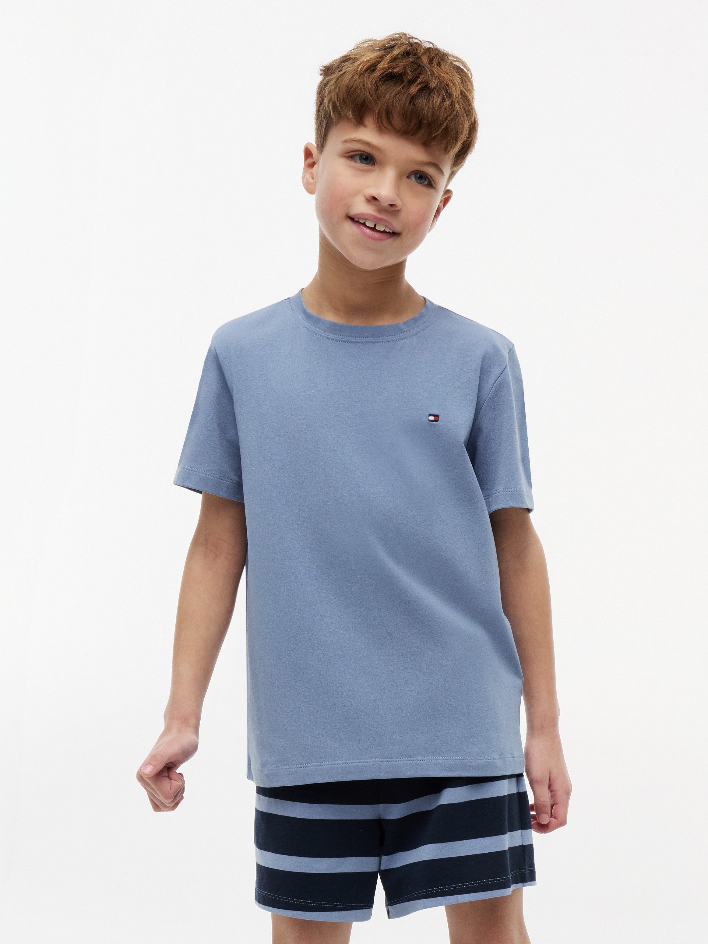 Tommy Hilfiger Underwear T-Shirt 2 PK SS TEE mit Stickerei und Rundhals im 2er-Pack (Packung, 2-tlg., 2er-Pack) unifarben, casual, regular fit, Baumwolle, Rundhals