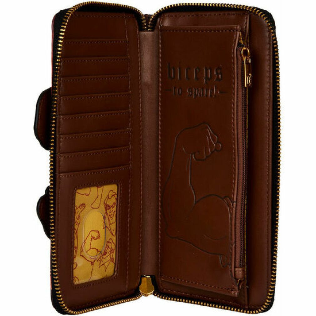Loungefly Geldbörse Disney Die Schöne und das Biest Schurken Gaston Szene Brieftasche