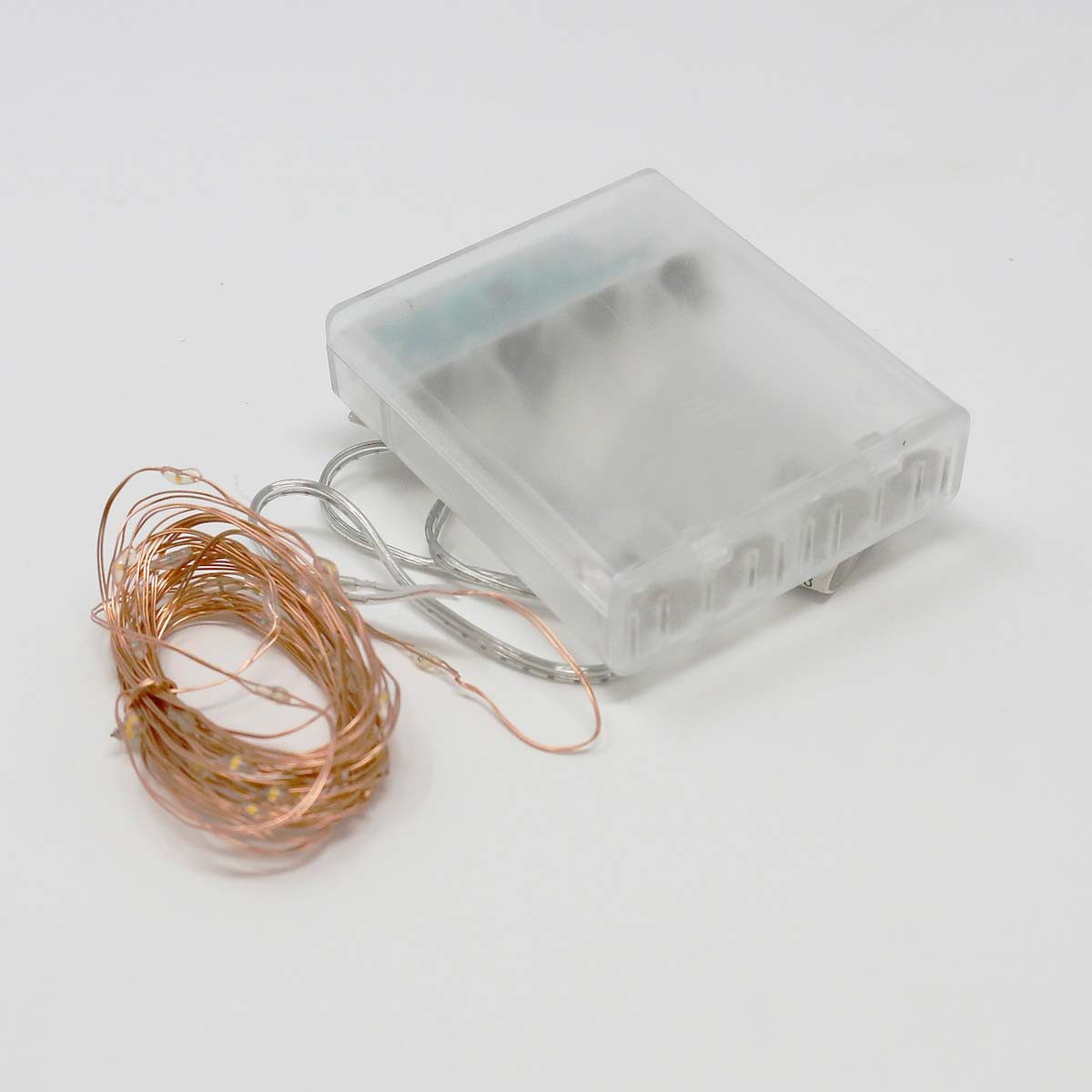 EGB LED-Lichterkette Batterie-Lichterkette 40 Micro-LEDs kupferfarbener