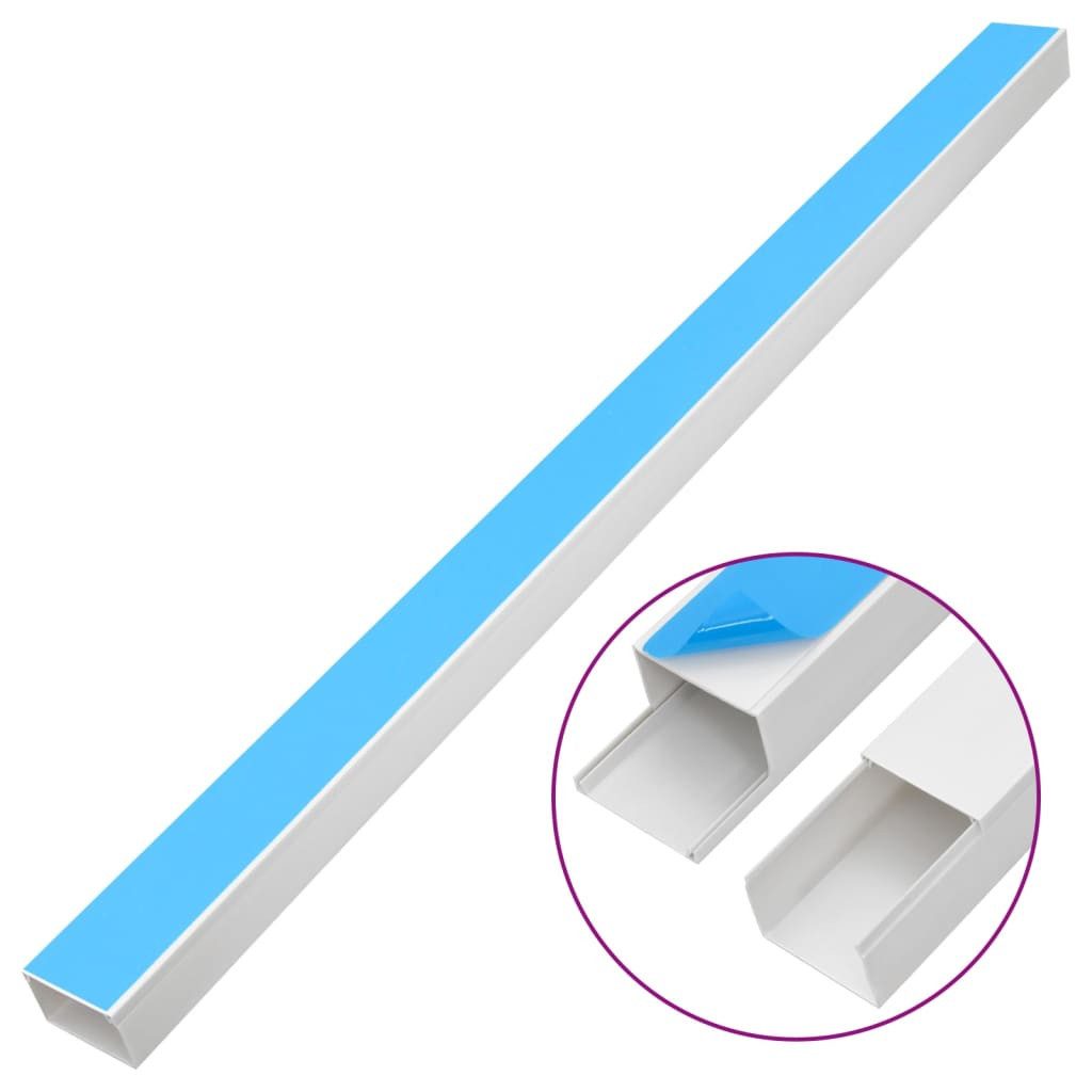 vidaXL Kabelkanal 10 m Kabelkanäle Selbstklebend 100x40 mm 10 m PVC Kabelkanal