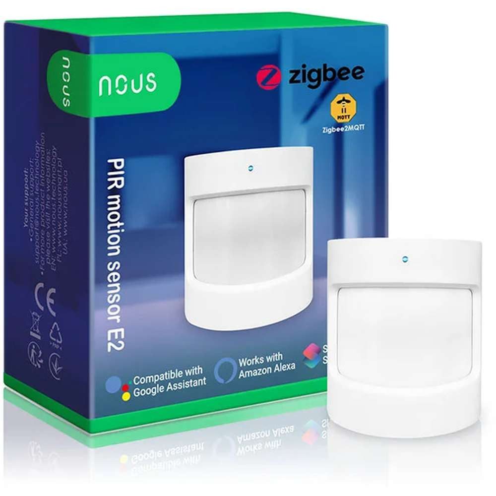 NOUS Bewegungsmelder NOUS E2 Bewegungsmelder PIR ZigBee 8m / 120°/ ZigBee3.0