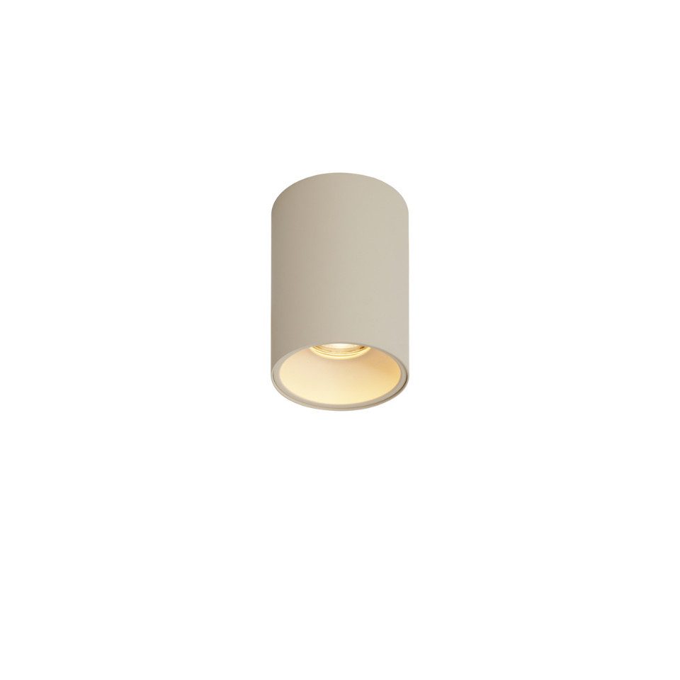 Qazqa LED Aufbaustrahler Deep, ohne Leuchtmittel, Extra-Warmweiß, QAZQA Aufbau­spot, gu10, Beige, Aluminium, Modern