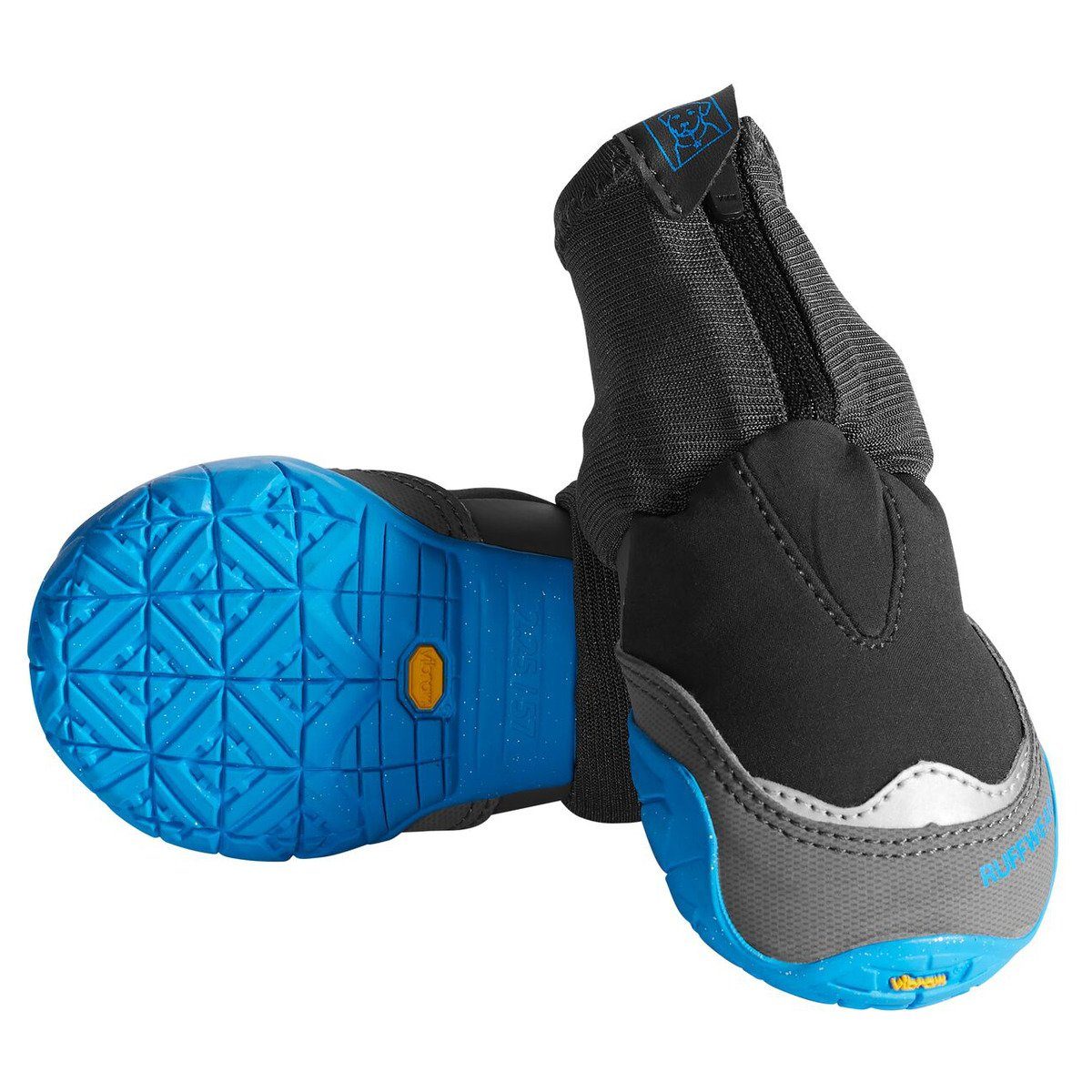 Ruffwear Pfotenschutz Hundeschuhe Polar Trex Obsidian Black - 2er Pack