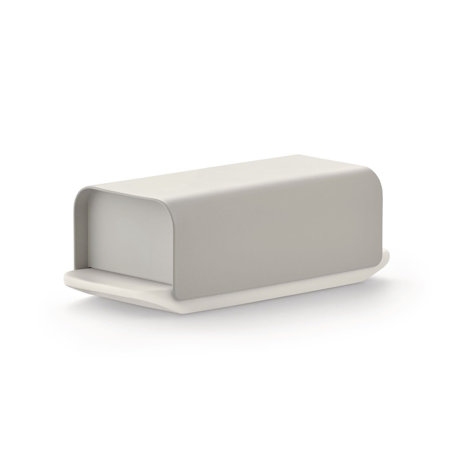 Alessi Butterdose Mattina Warm Grey, Porzellan, Metall