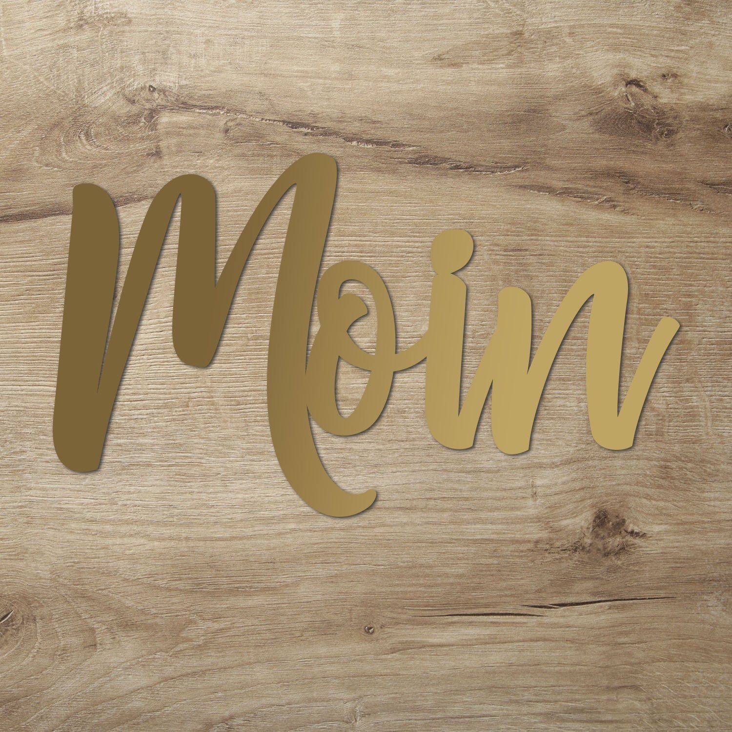Namofactur Wanddekoobjekt Wandbild Schriftzug "Moin" Text günstig online kaufen
