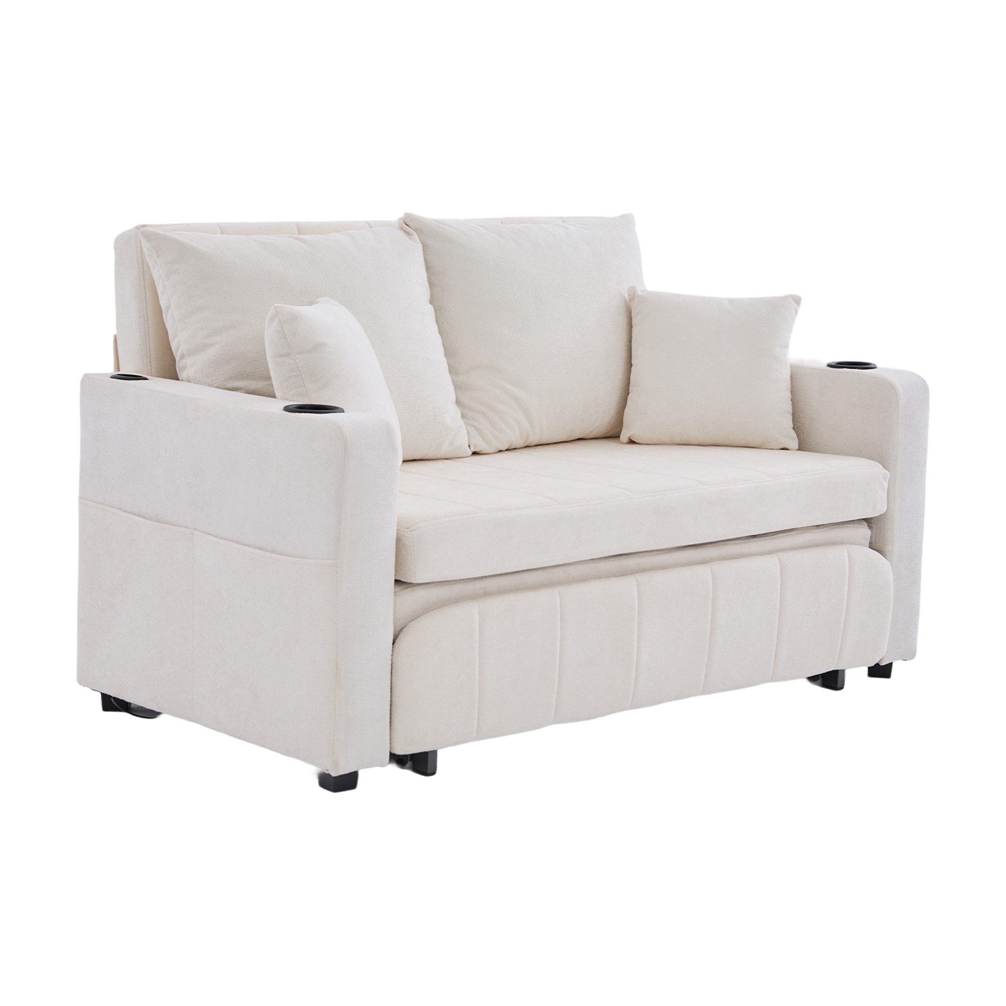 BlingBin Sofa Zweisitzer-Sofa Stoffsofa Schlafsofa Klappbares Ausziehsofa, günstig online kaufen