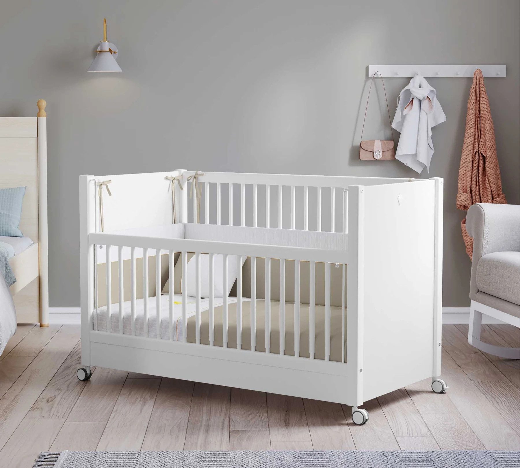 Möbel-Zeit Babybett WHEEL Babybett / Beistellbett auf Rollen günstig online kaufen