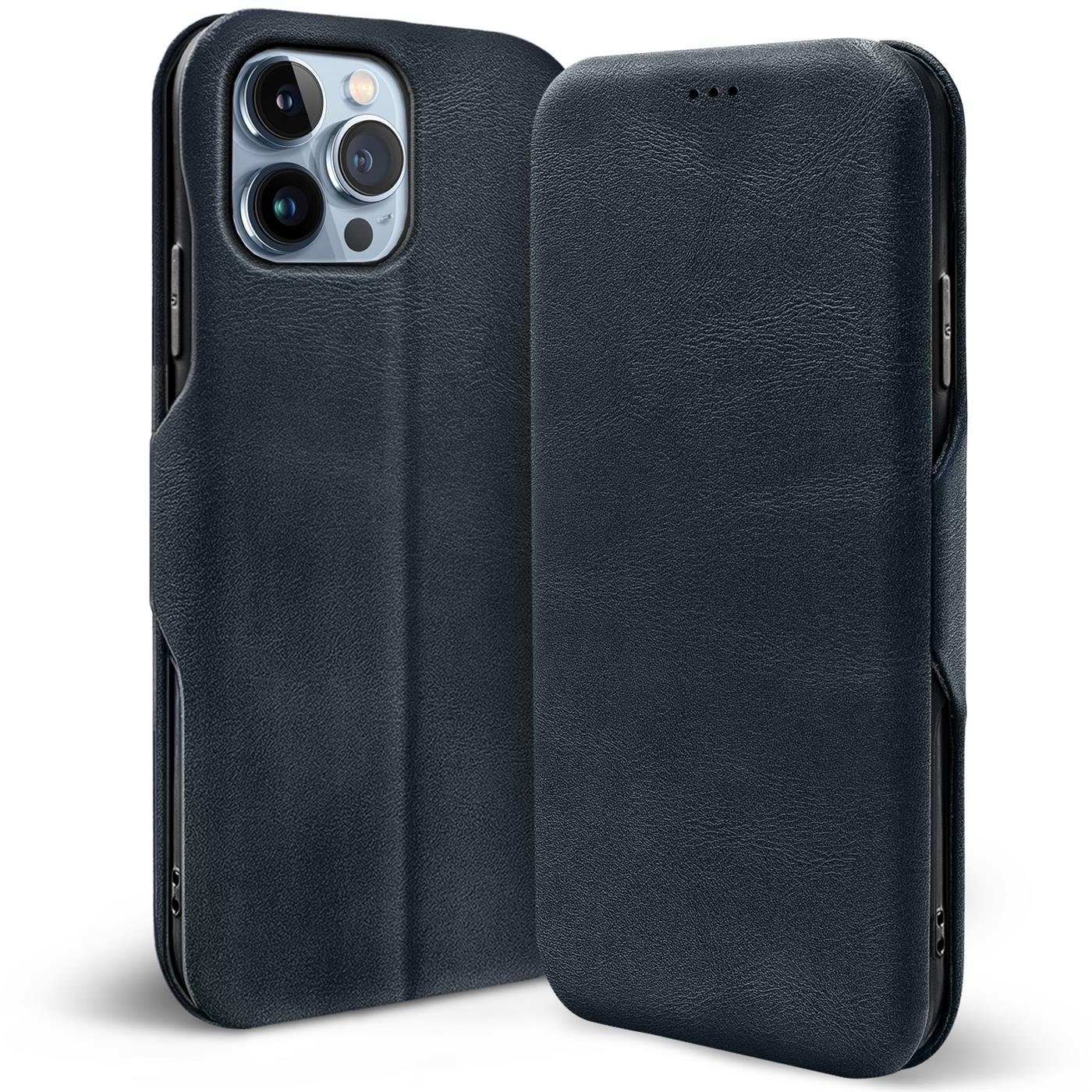 CoolGadget Handyhülle Business Premium Hülle Für iPhone 14 Pro Max 6,7 Zoll, Handy Tasche mit Kartenfach für Apple iPhone 14 Pro Max Schutzhülle