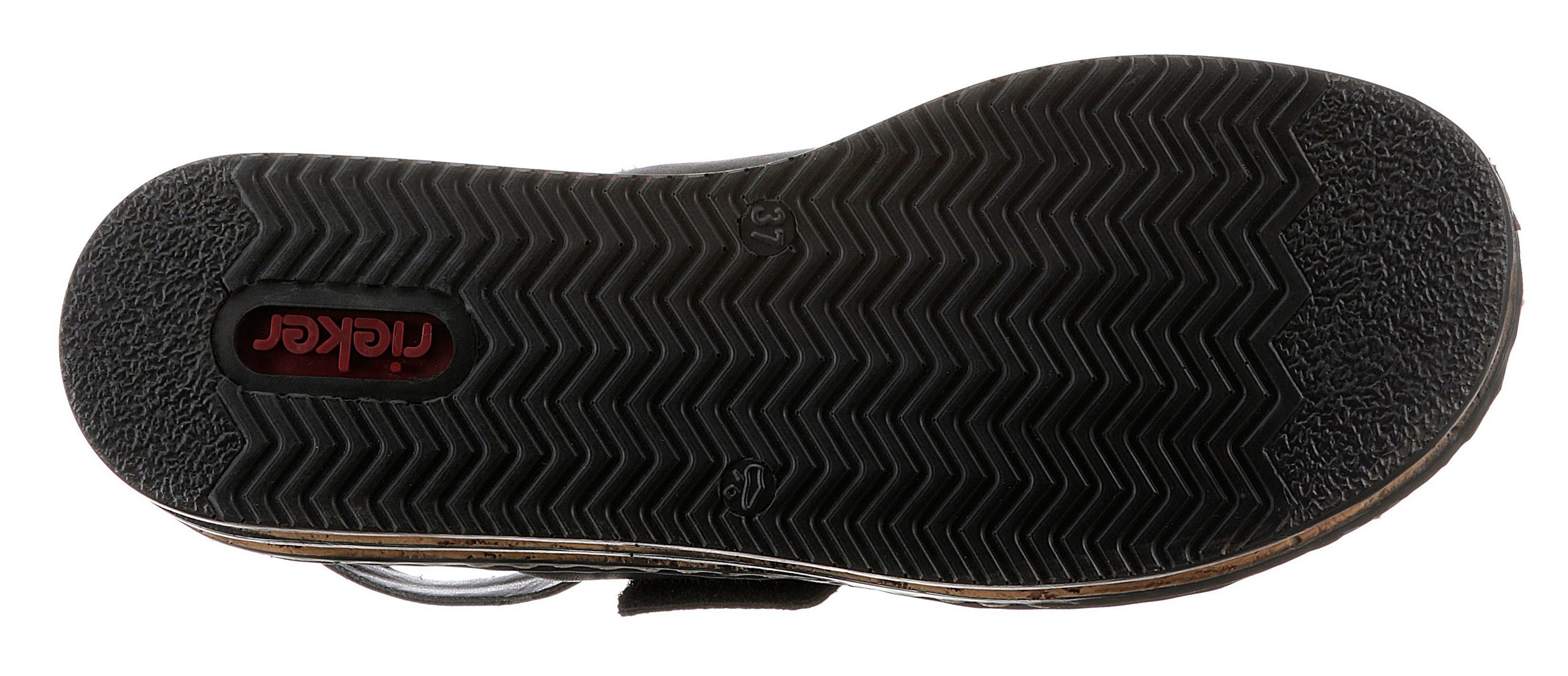 Rieker Keilsandalette, Sommerschuh, Sandale, Keilabsatz, mit modischer Schmuckspange