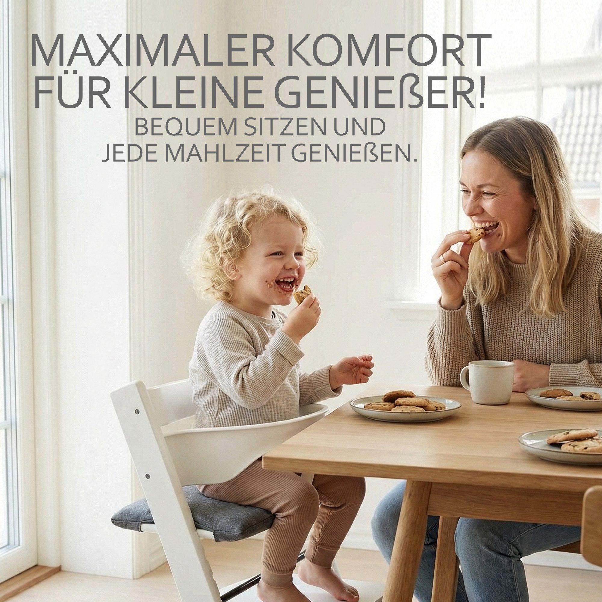 BambiniWelt by Rafael K. Hochstuhlauflage Ersatzbezug Bezug Sitzkissen Kiss günstig online kaufen