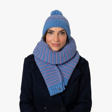 Lierys Bommelmütze (1-St) Wintermütze mit Umschlag, Made in Germany