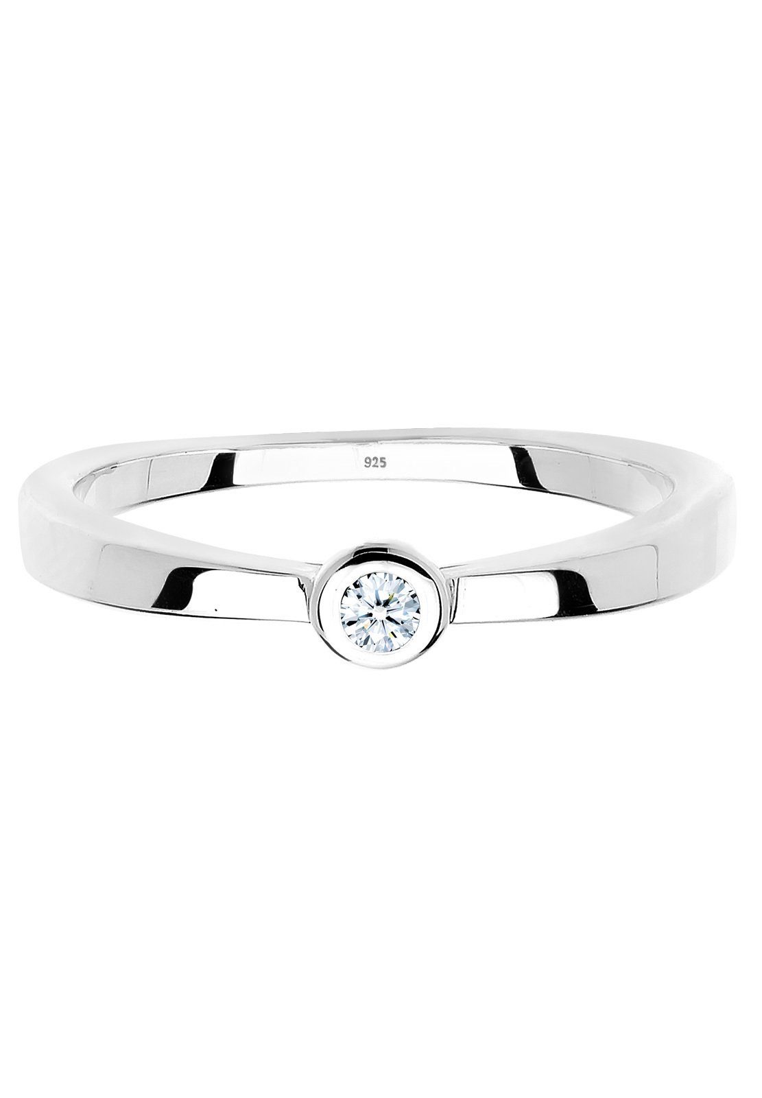 Elli DIAMONDS Verlobungsring Diamant Weiß Brillantschliff (0.03 ct) 925 Ste günstig online kaufen