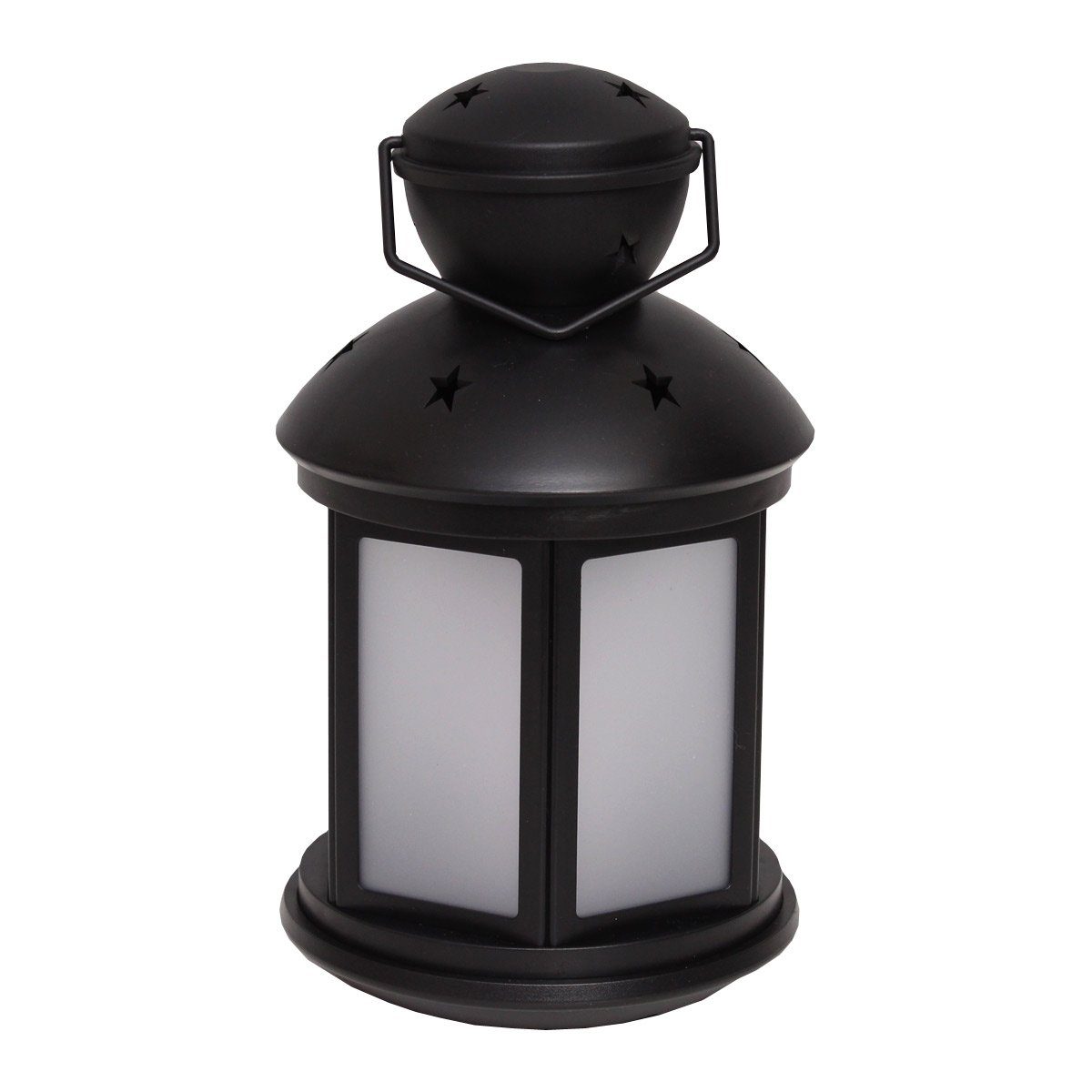 MARELIDA LED Laterne LED Laterne flackernd Classic, LED amber 22cm schwarz, mit Dekolaterne Flammeneffekt