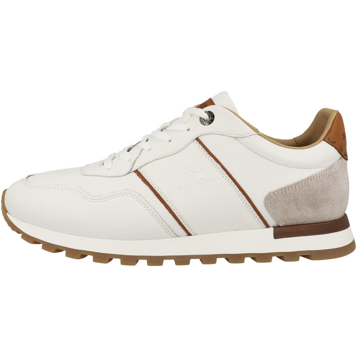 La Martina LFM251 Herren Sneaker Turnschuhe, Sportschuhe, Freizeitschuhe, Halbschuhe, Schnürschuhe