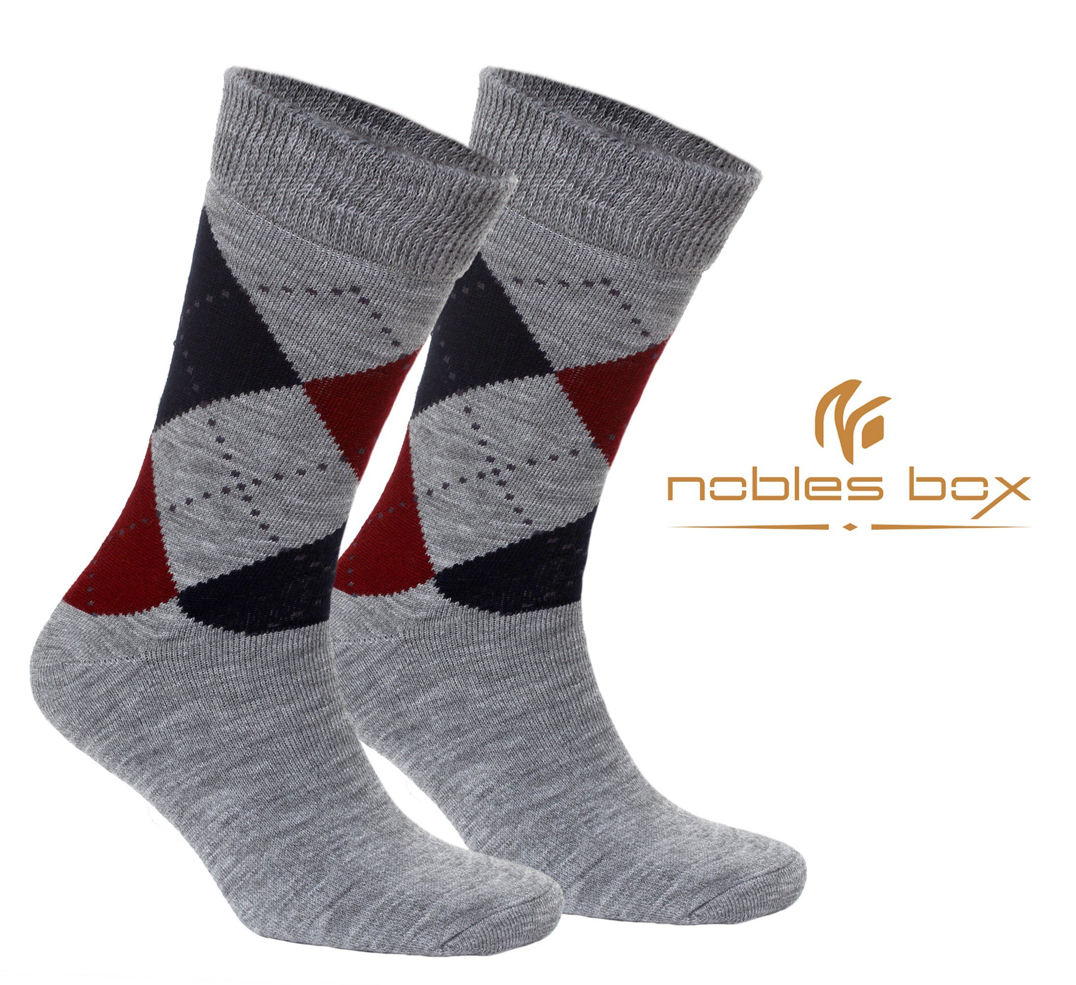 NoblesBox Thermosocken Herren Wintersocken (Beutel, 2-Paar, 41-45 EU Größe) Herren Warme Socken, Herren Arbeitssocken