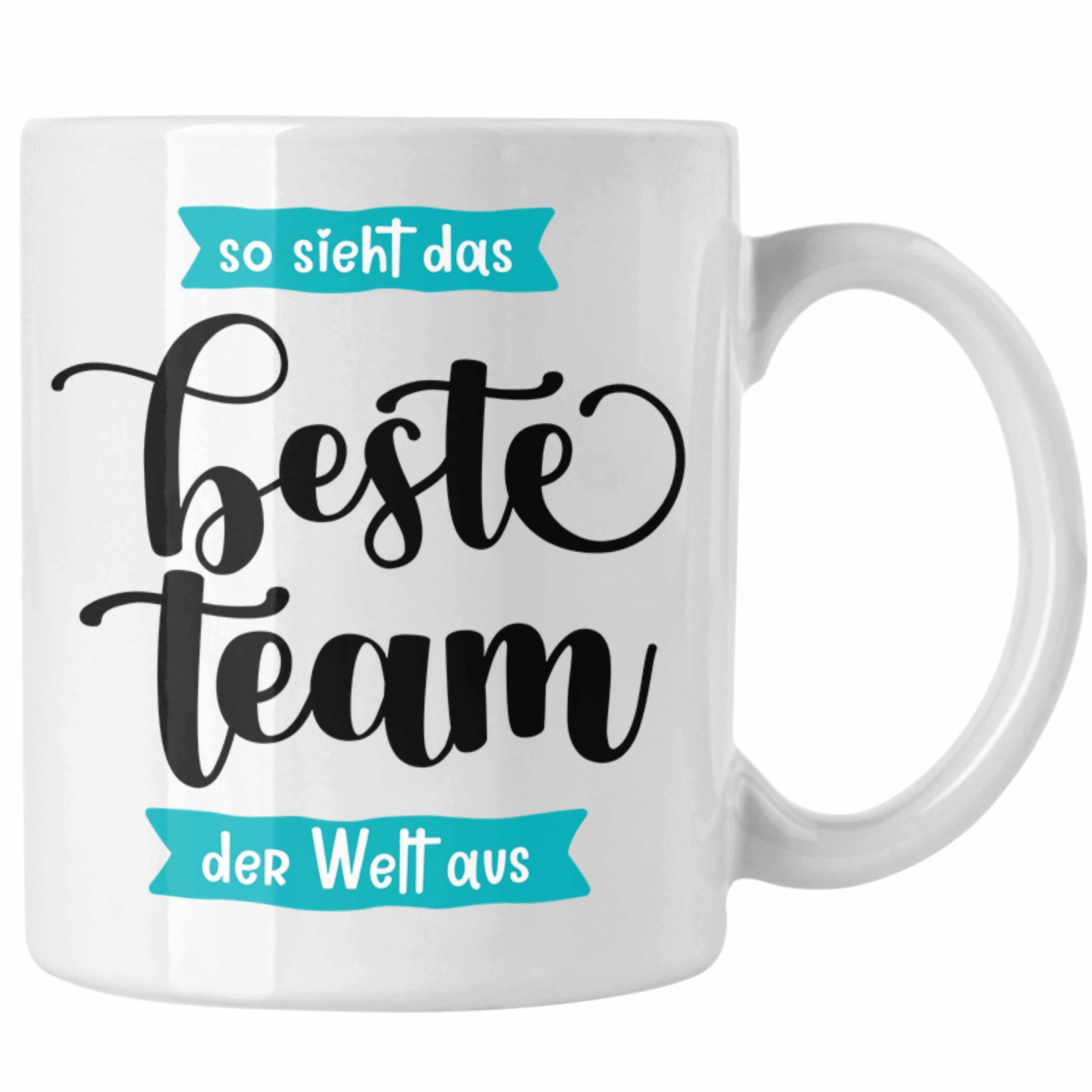 Trendation Tasse Team Tasse Geschenk Lustige Geschenkidee Angestellte Teammitglied Arbe Weiss