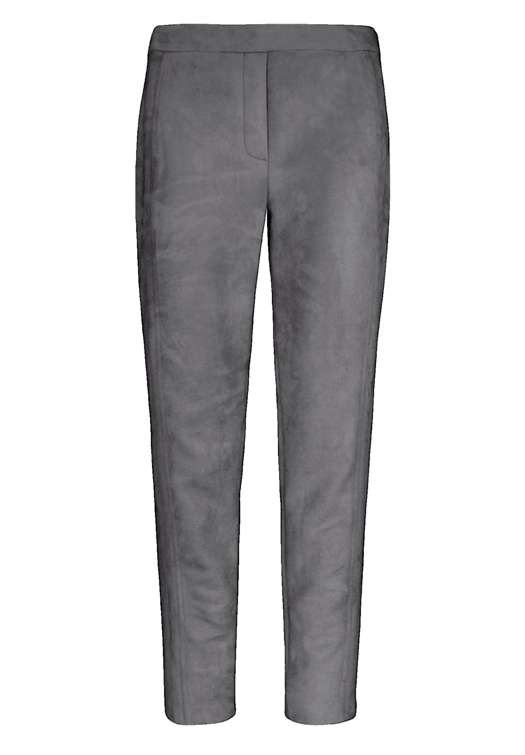 Lederimitathose DENVER - Schmale Veloursleder-Hose im trendigen Design
