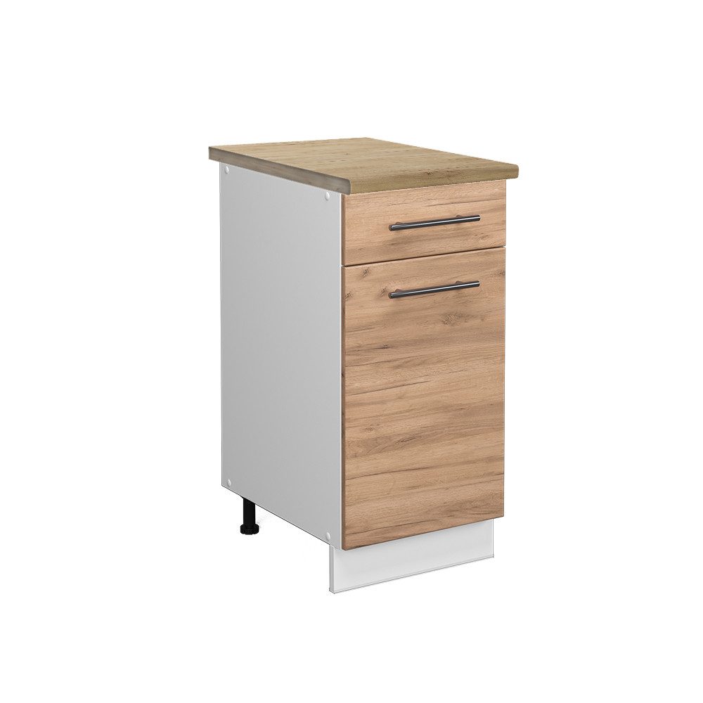 Vicco Unterschrank Fame-Line, Goldkraft Eiche/Weiß, 40 günstig online kaufen