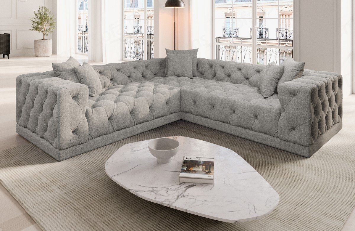 Sofa Dreams Ecksofa Polster Strukturstoff Stoff günstig online kaufen