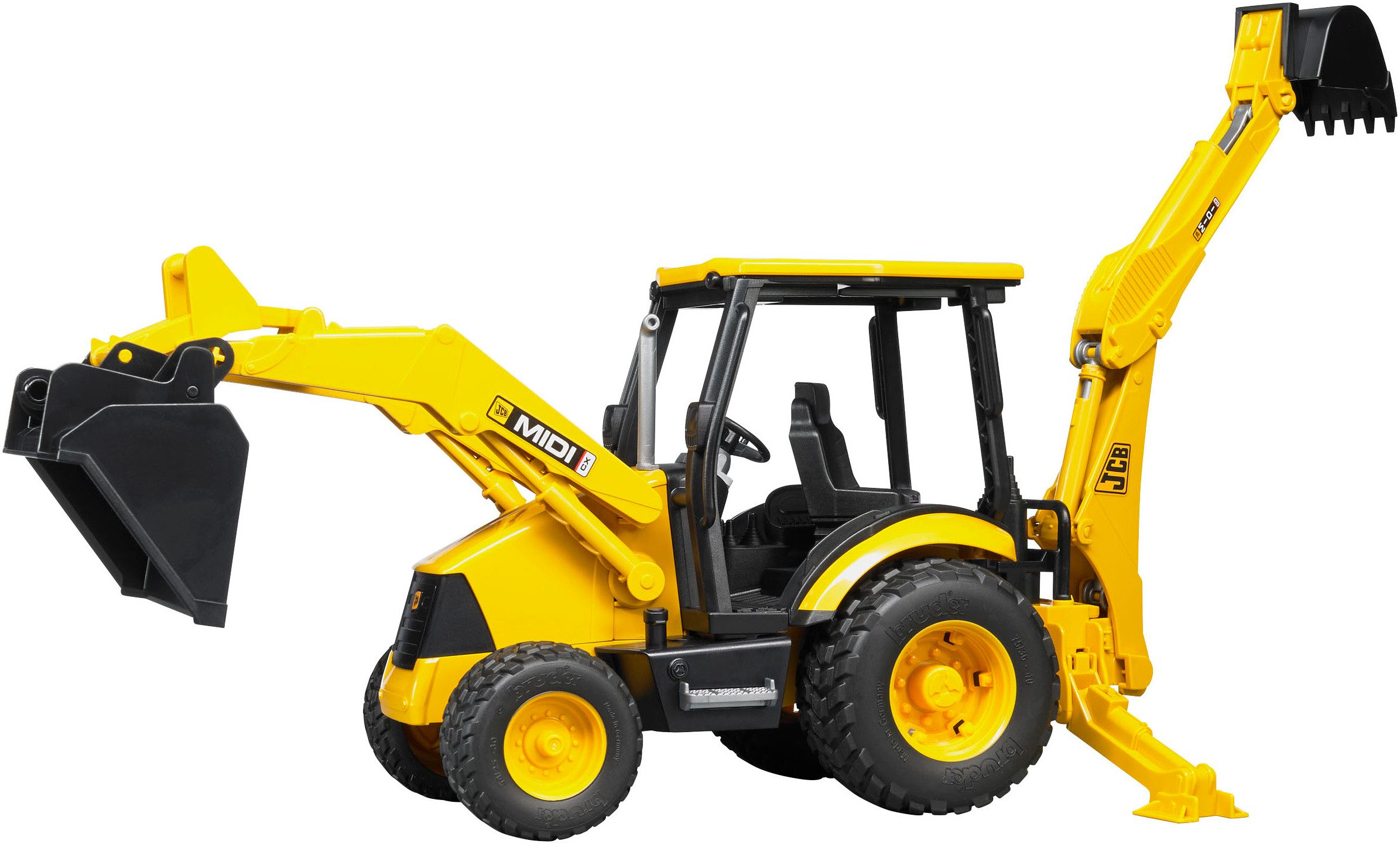 Bruder® Spielzeug-Bagger JCB Midi CX Baggerlader (02427), Made in Europe