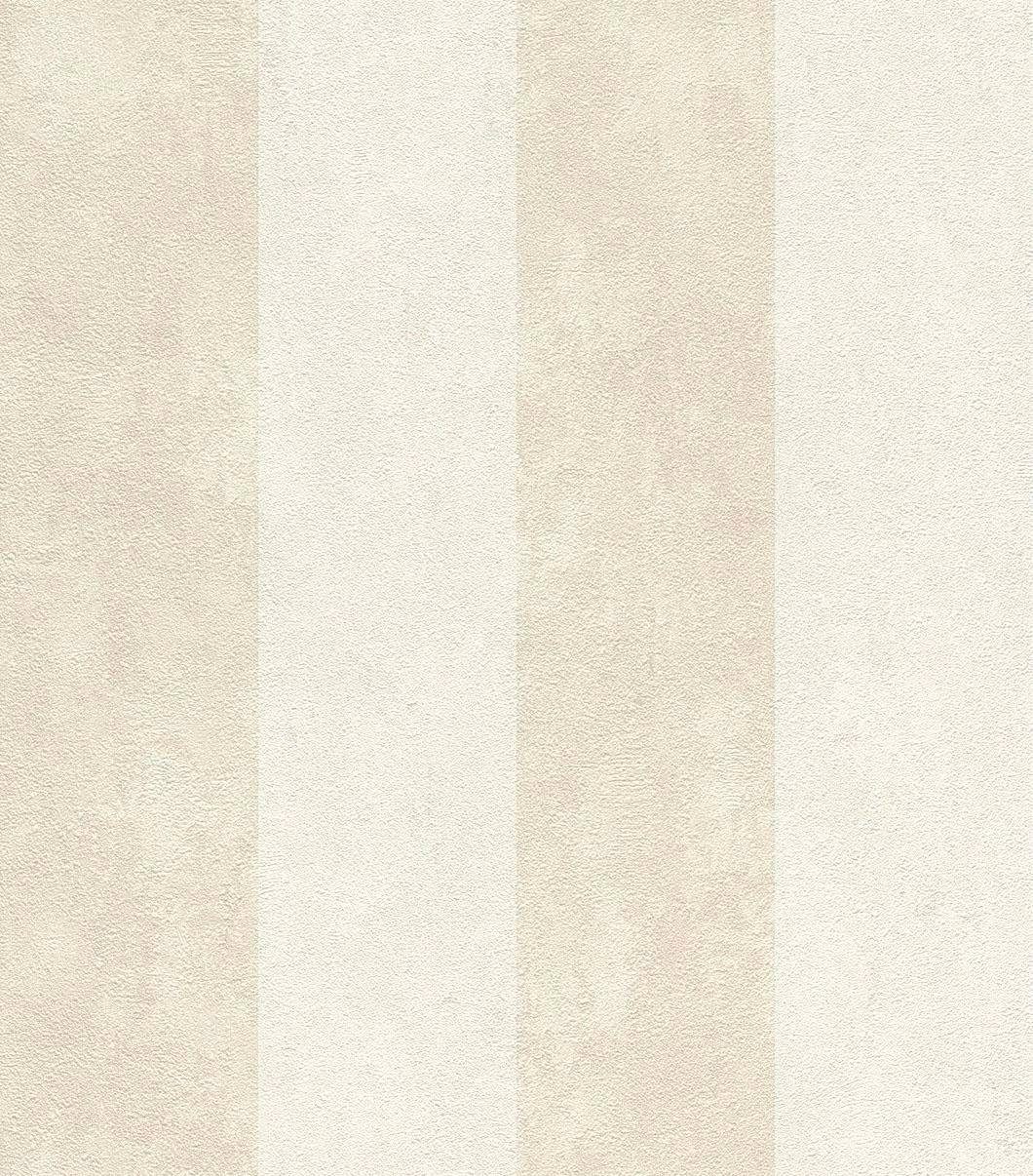 Rasch Lucera, beige (1 gestreift, Vinyltapete geprägt, St)